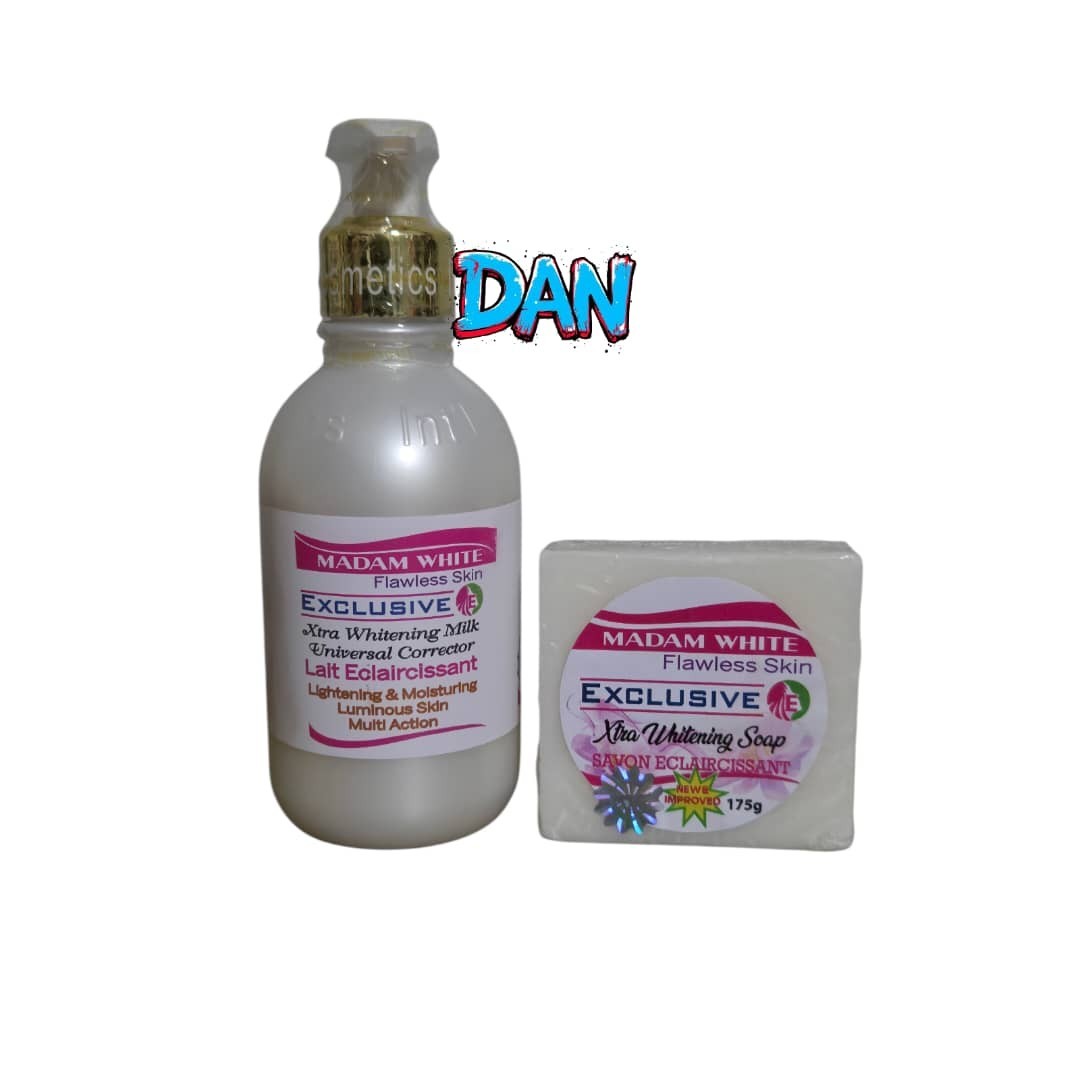 Evob M- white Flawless 2pcs Body Lotion And Bar Set