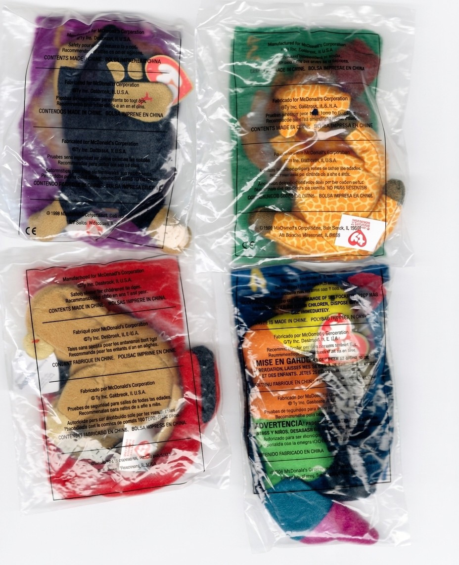 McDonalds TY Mini Teenie Beanie Babies 1999 Vintage Set of 12 New McDonalds TY Mini Teenie Beanie Babies 1999 Vintage Set of 12 New