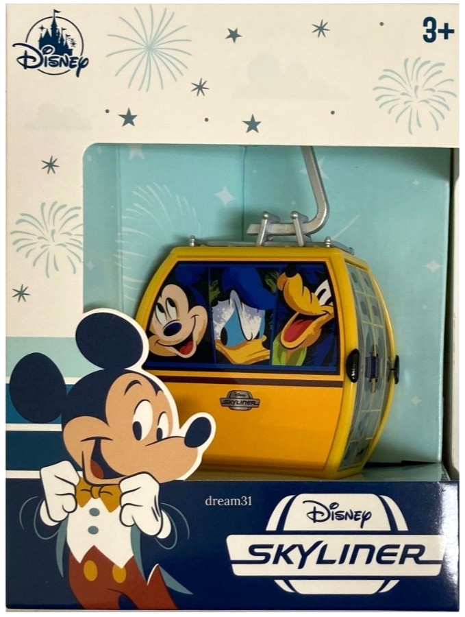 NIB Disney Parks Skyliner Gondola Mickey & Friends Toy Replica - Yellow