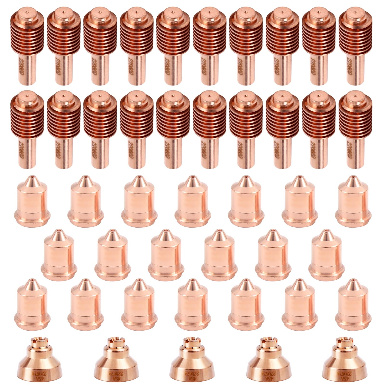 45Pcs 220669 220671 220674 Kit for Hypertherm PMX 45 T45V/T45M | 20Pcs 220669 El