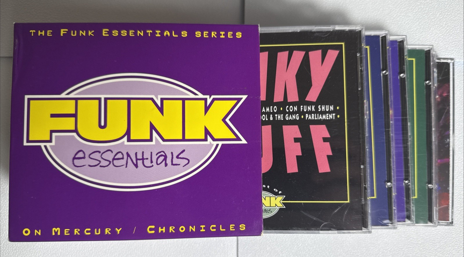 Funk Essentials 1993 Promo Box Set 7-CD Lot Parliament Cameo Radio DJ Owned RARE