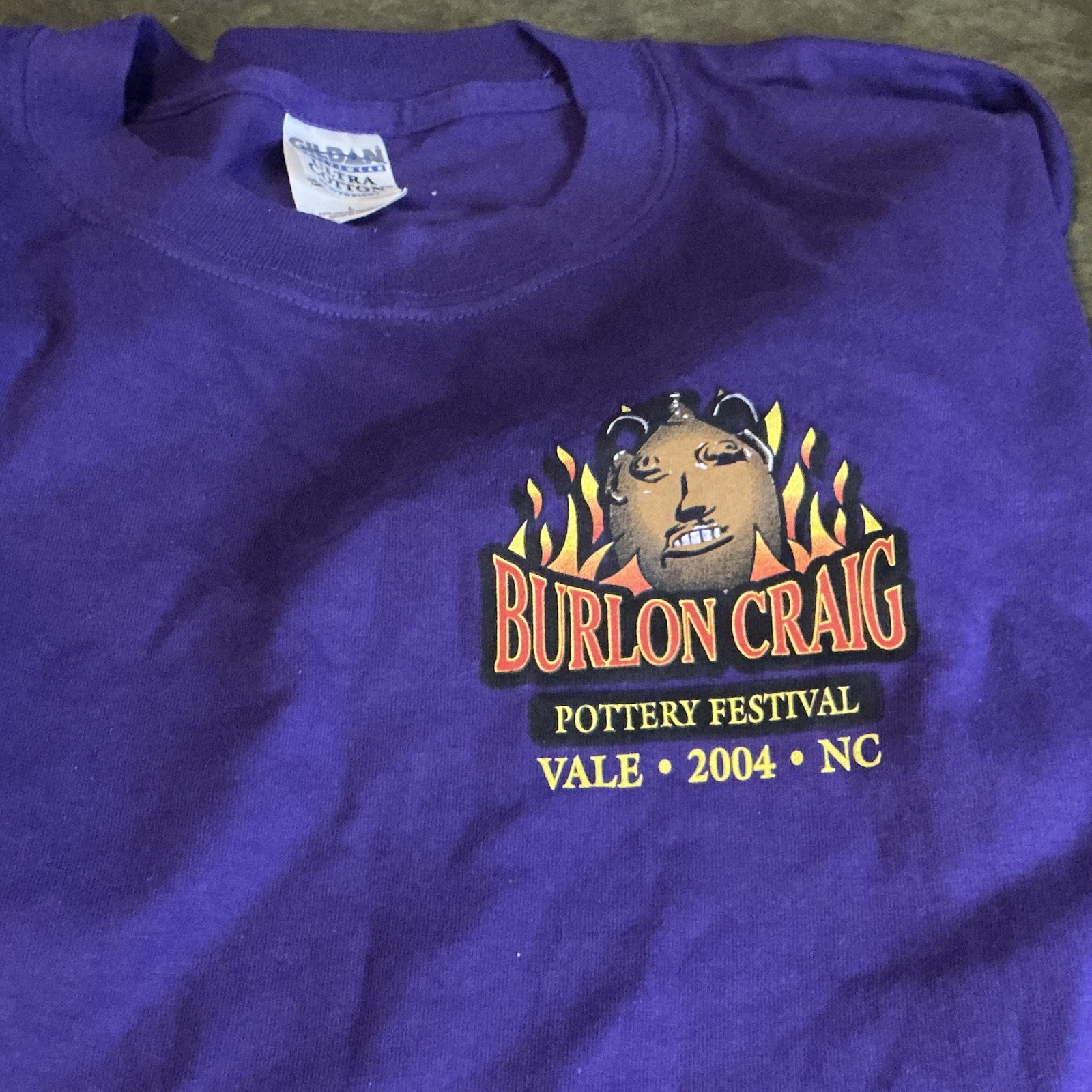 Vintage 2004 Burlon Craig Pottery Festival T Shirt Vale NC 1st Release Size L Vintage 2004 Burlon Craig Pottery Festival T Shirt Vale NC 1st Release Size L