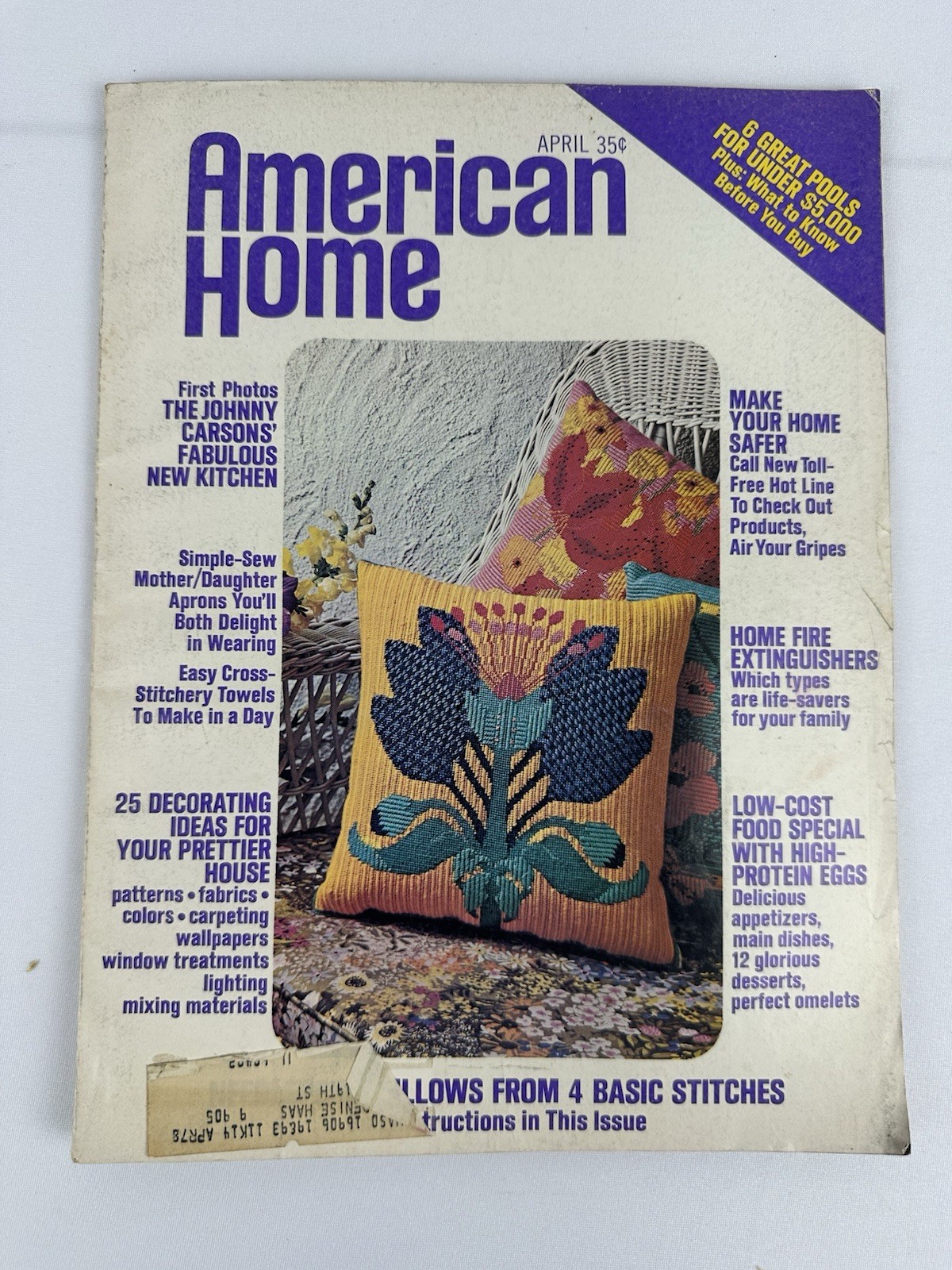 American Home April 1974 Johnny Carson Low Cost Food Safe Home FC