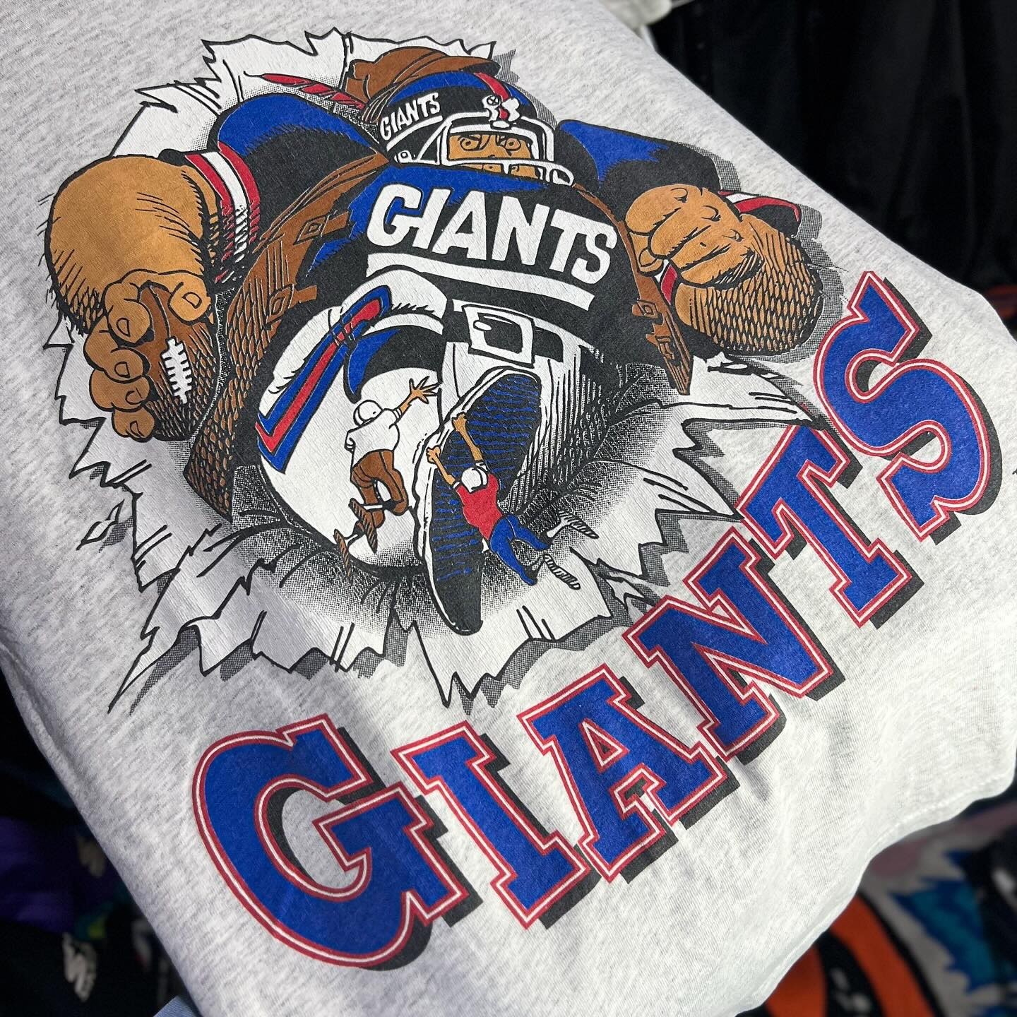 Vtg New York Giants 90s NFL Super Bowl Ash Short Sleeve T shirt HN7730