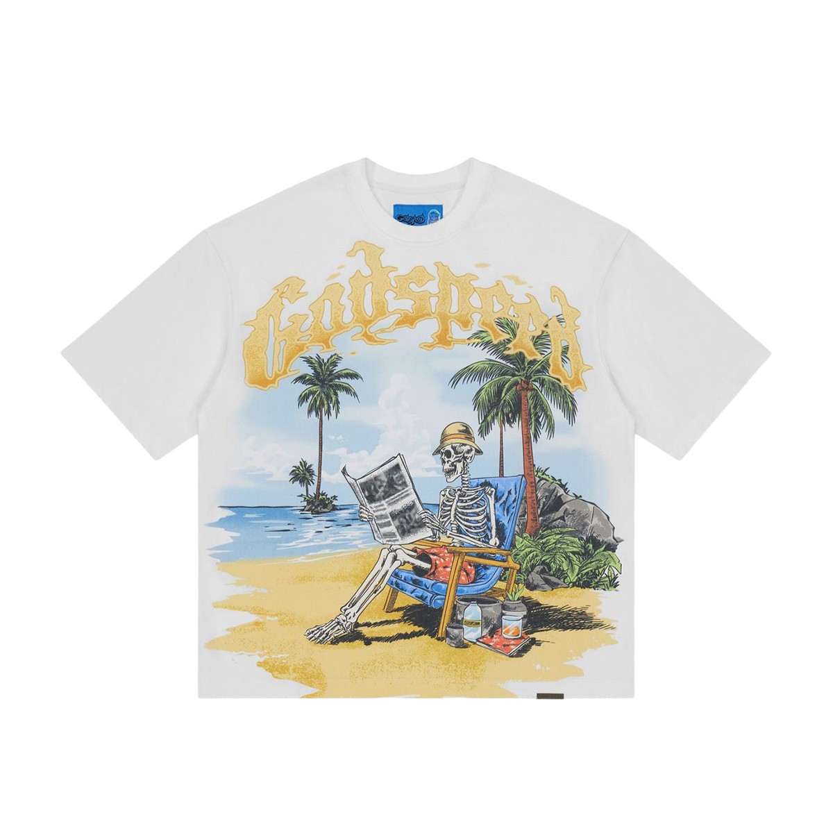 Godspeed NextGen Crew Neck T-Shirt Skeleton Beach II Mens White SKELETON BEACH Godspeed NextGen Crew Neck T-Shirt Skeleton Beach II Mens White SKELETON BEACH
