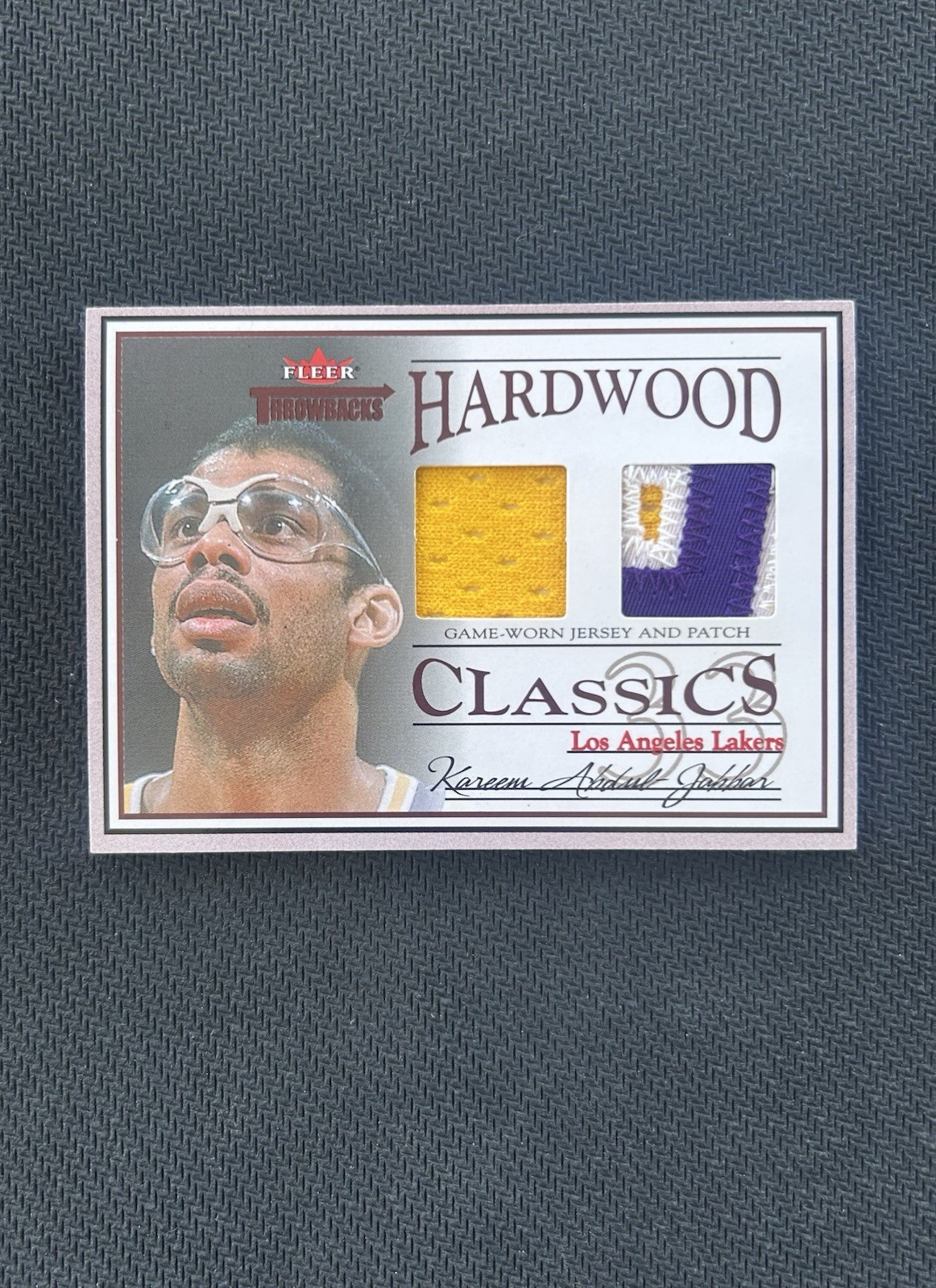 2004-05 Fleer Throwbacks Hardwood Classics Kareem Abdul Jabbar Game Used /33 🔥