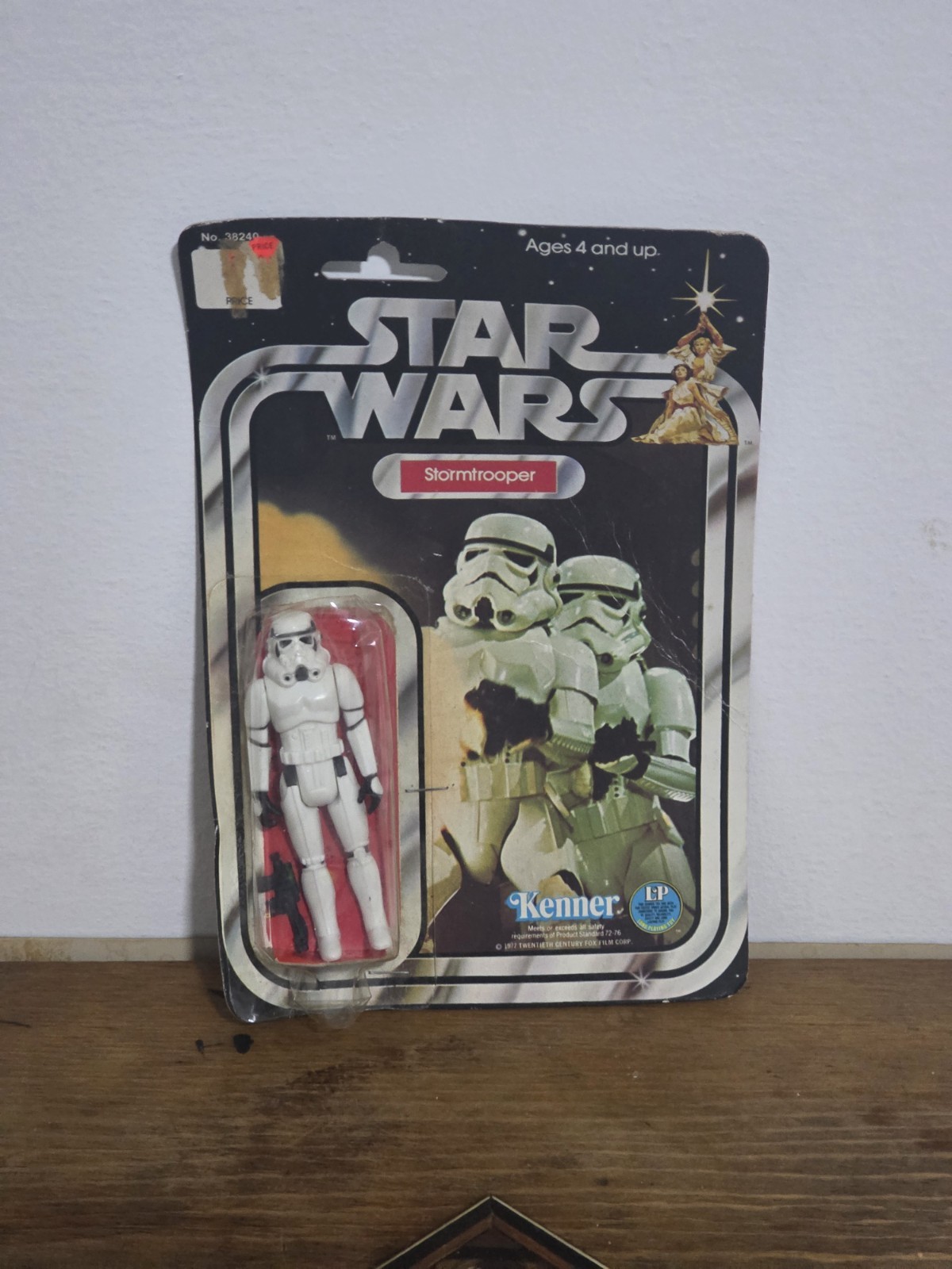 Vintage 1977 Star Wars Stormtrooper Figure - Kenner - 12 A Back MOC