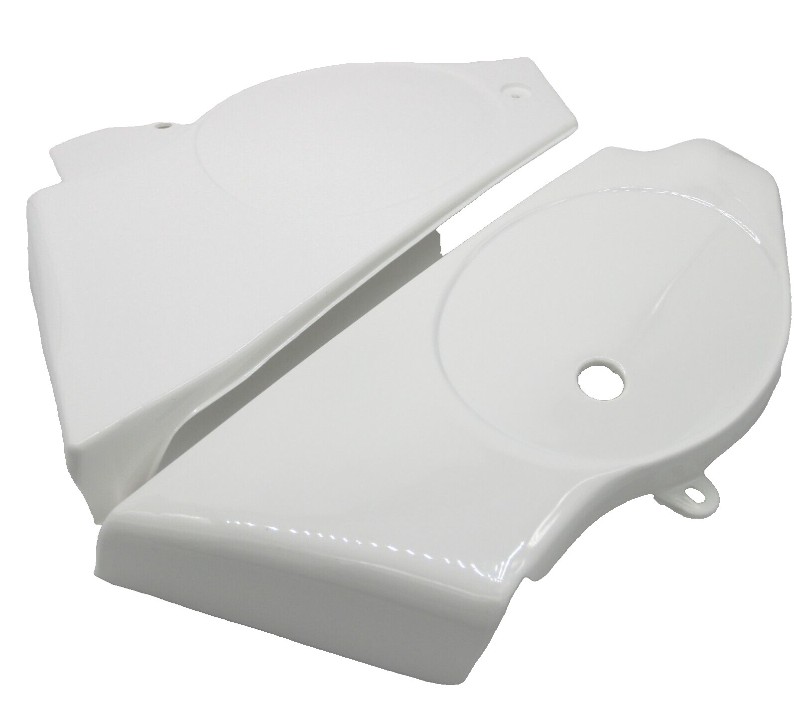 Suzuki TS185 er 1980 Side Cover Panels Set White