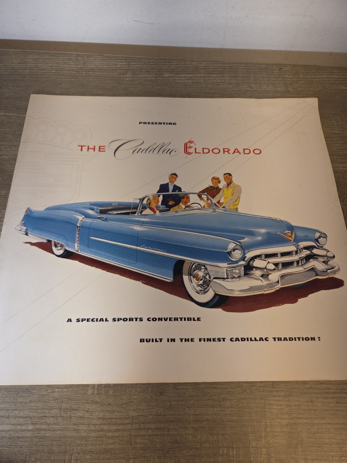 1953 Cadillac Eldorado Convertible Sales Brochure Folder Nice Original 53