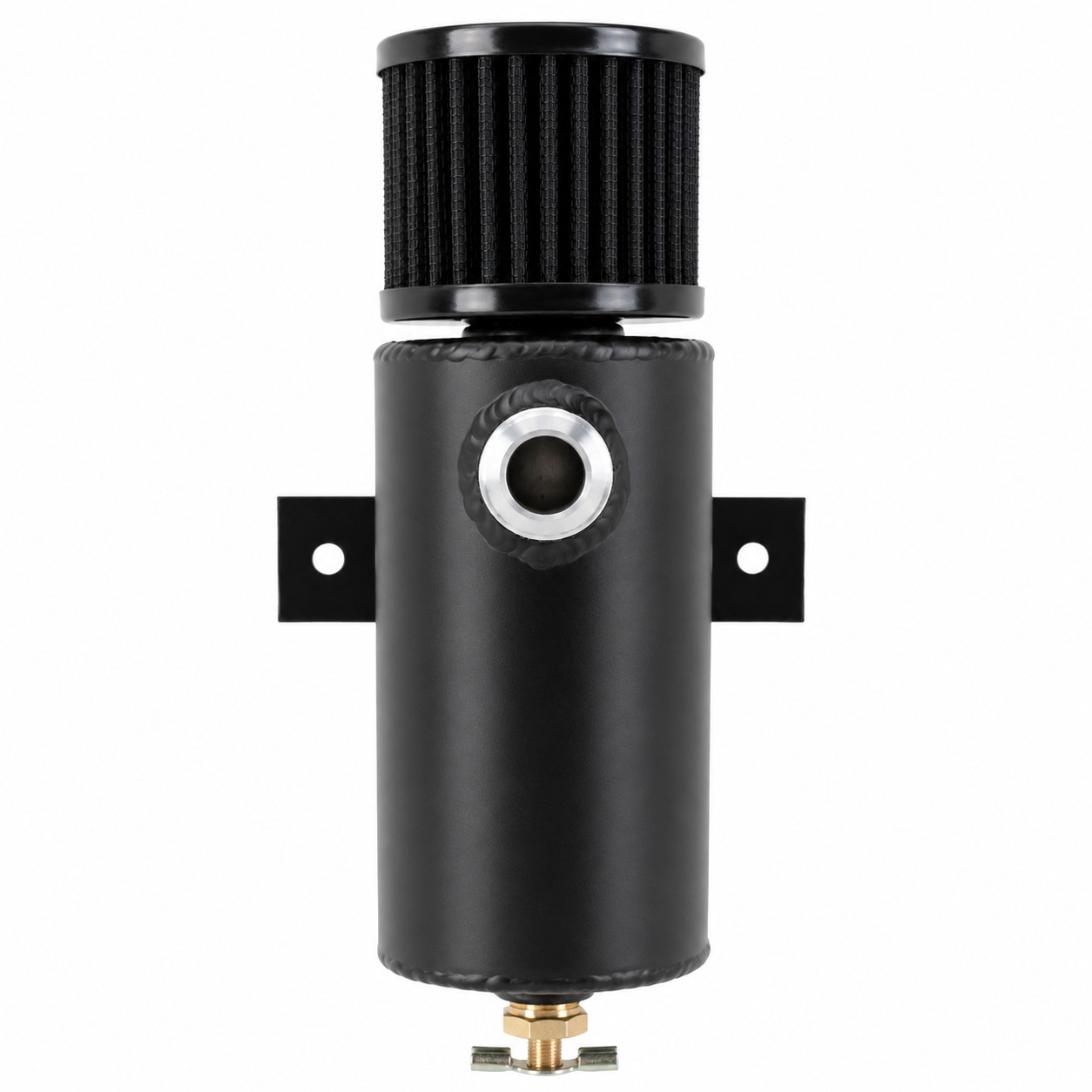 12AN Oil Catch Can Breather Tank Baffled Aluminum Racing w/ Filter 12AN Oil Catch Can Breather Tank Baffled Aluminum Racing w/ Filter