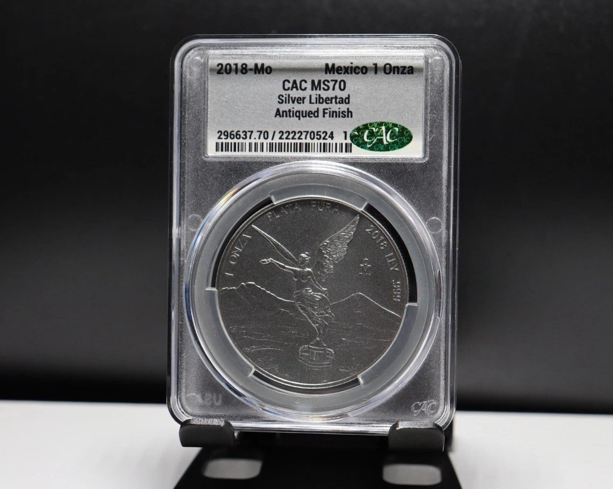 2018 MO Mexico 1 Onza 1 Oz Libertad CAC MS70 Antiqued 2018 MO Mexico 1 Onza 1 Oz Libertad CAC MS70 Antiqued