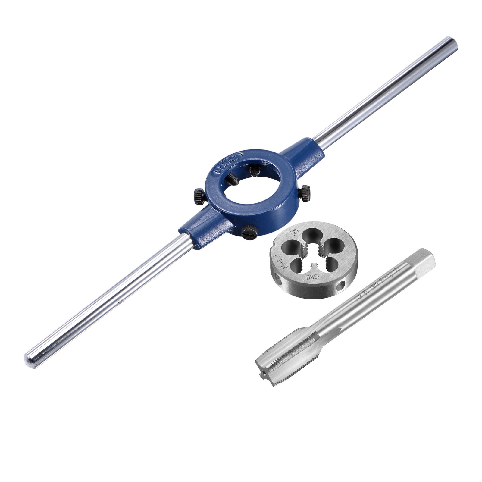1/2-28 UNEF Tap and Die Set for Process HSS Threading Tool with 38mm Wrench
