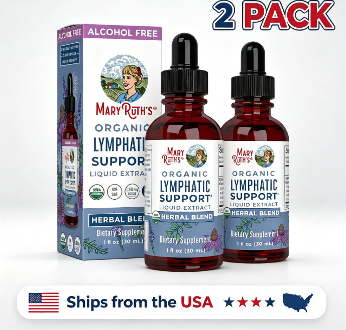 2pc NEW LUXRY Mary Ruth’s Organic Lymphatic Support Liquid Extract