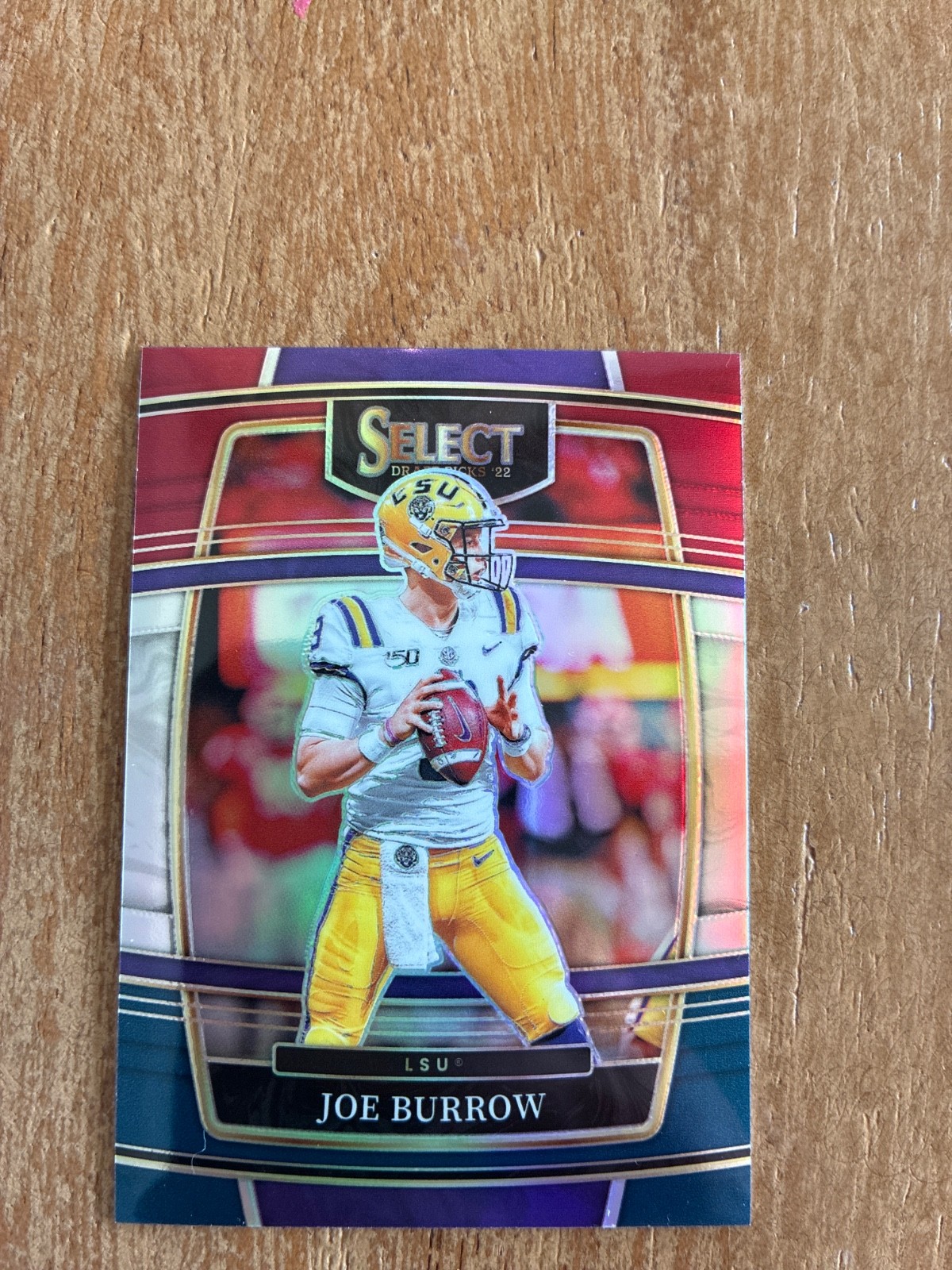 2022 Panini Select Draft Picks - Concourse Joe Burrow #45 Tri-Color Prizm /199