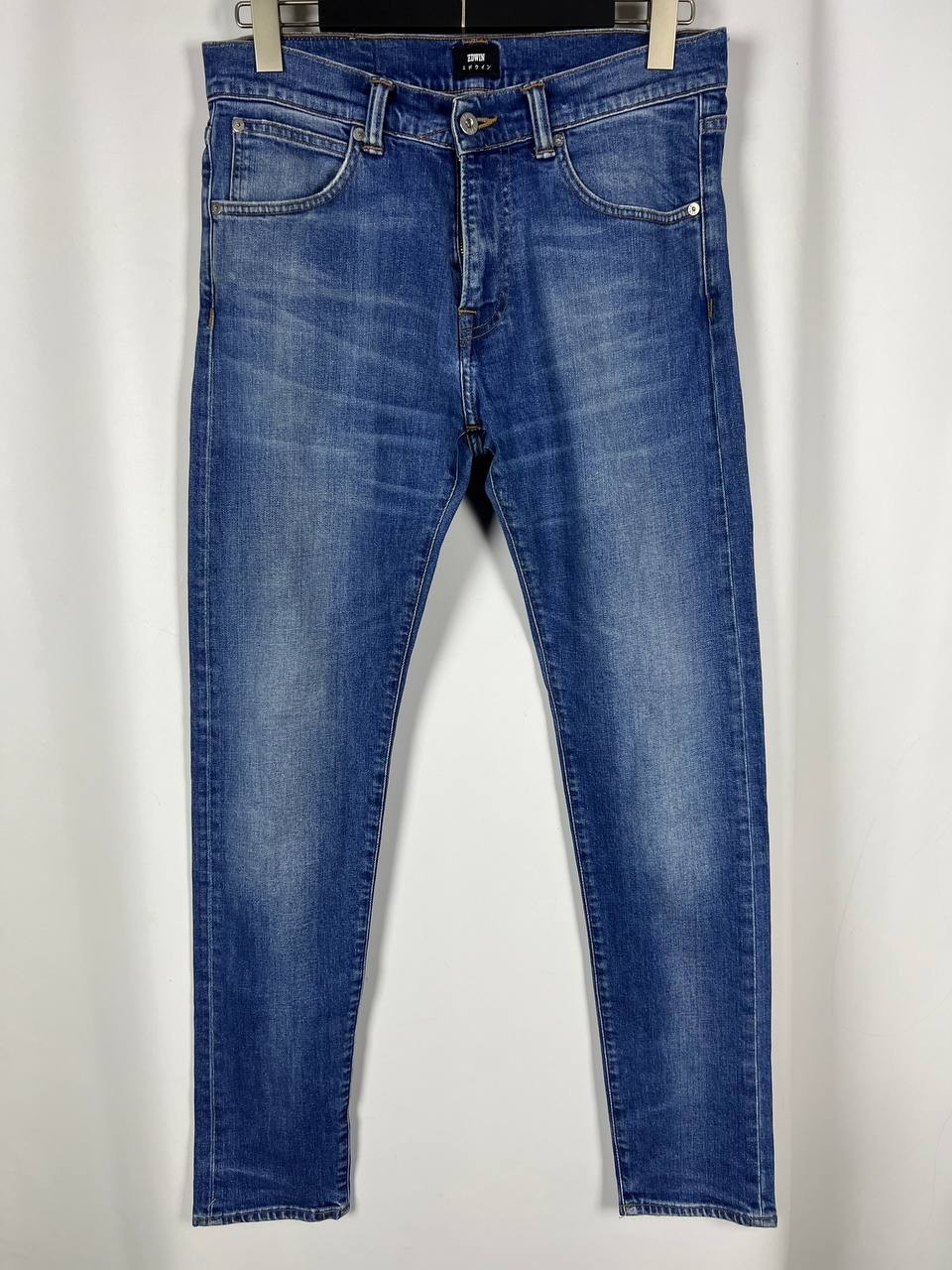 EDWIN ED-85 Slim Tapered Blue Denim Stretch Jeans Size W32 L32