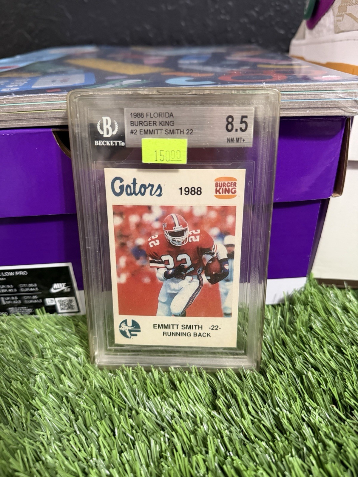 Mcdag Productions 1988 Burger King Florida Gators Emmitt Smith #2 BGS 8.5