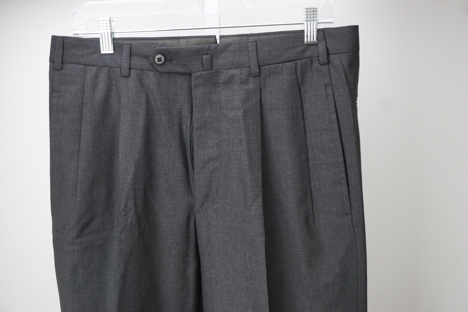 Incotex Dark Gray Wool Mens Dress Pants Trousers Sz 48 EU Brand NEW