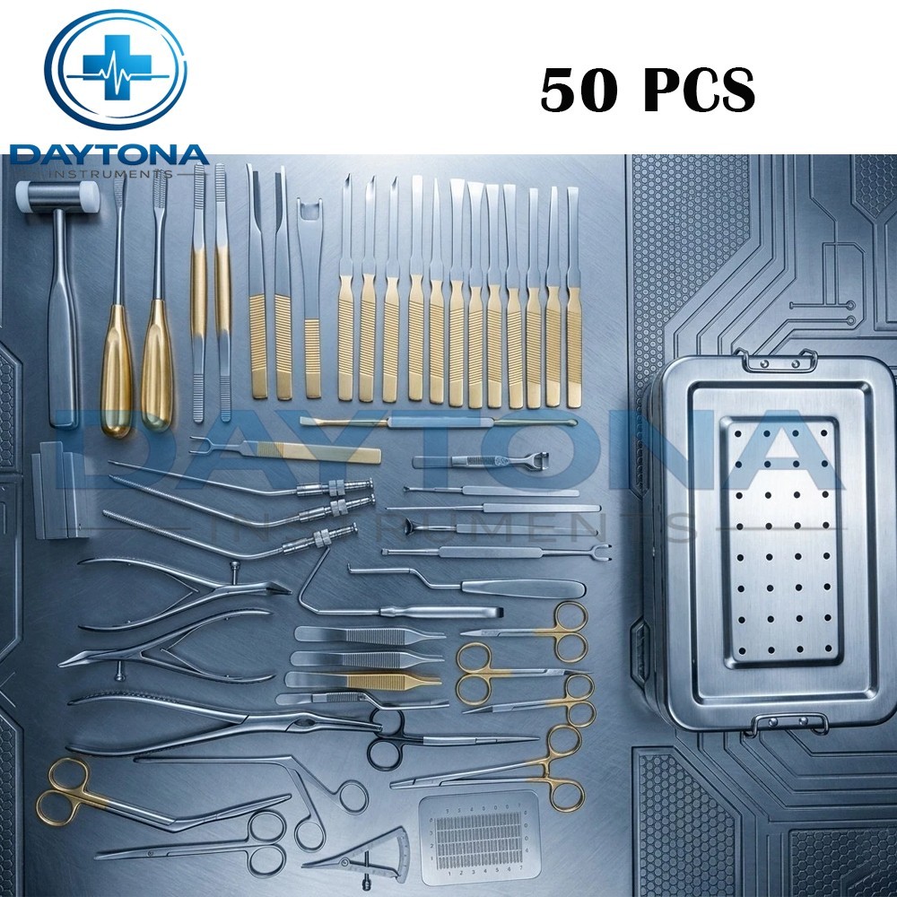 Rhinoplasty 50 pcs set Nose & Plastic Surgery instruments with box