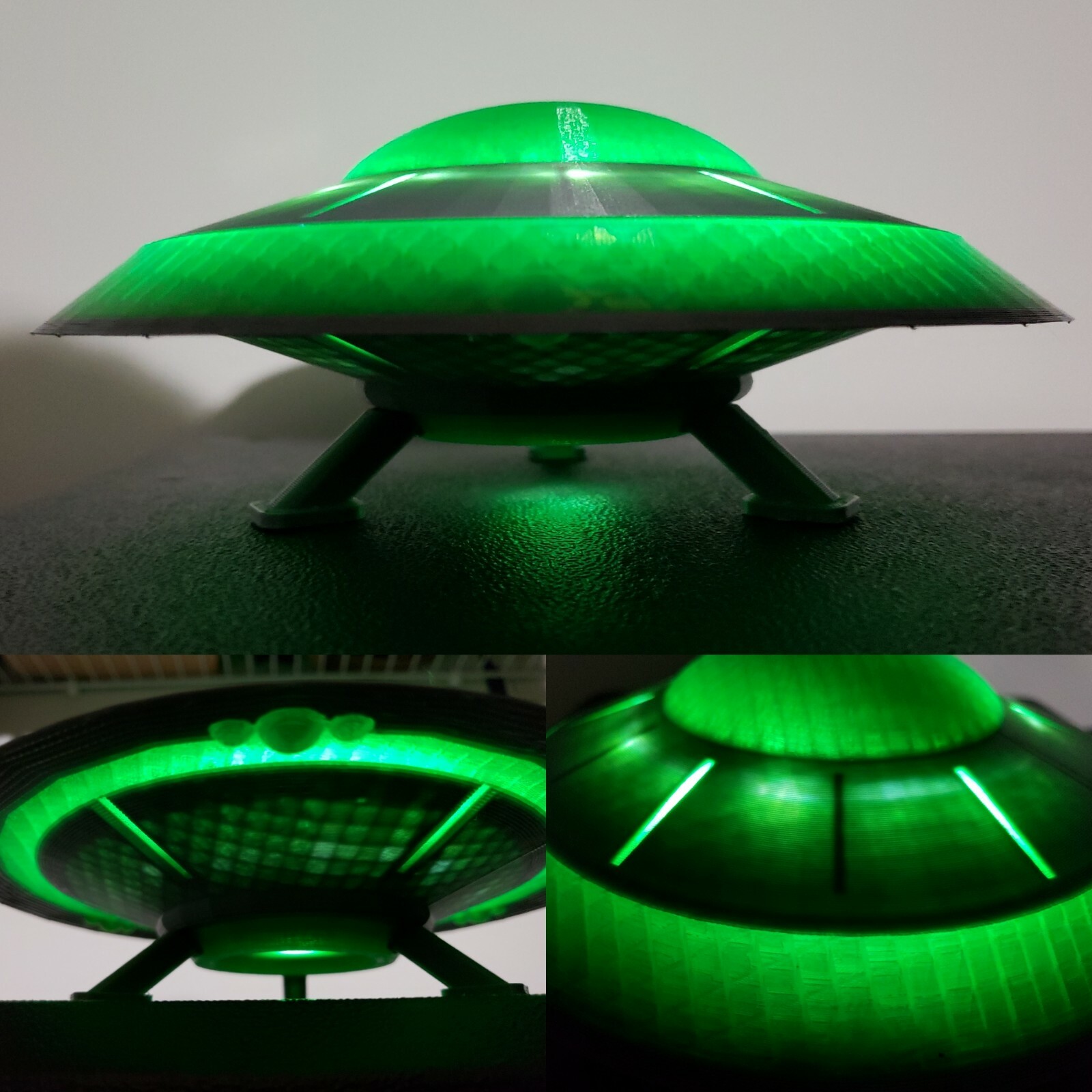 UFO 1A - LARGE (with Lighting)inspired by Earth vs the Flying Saucers & 27th Day