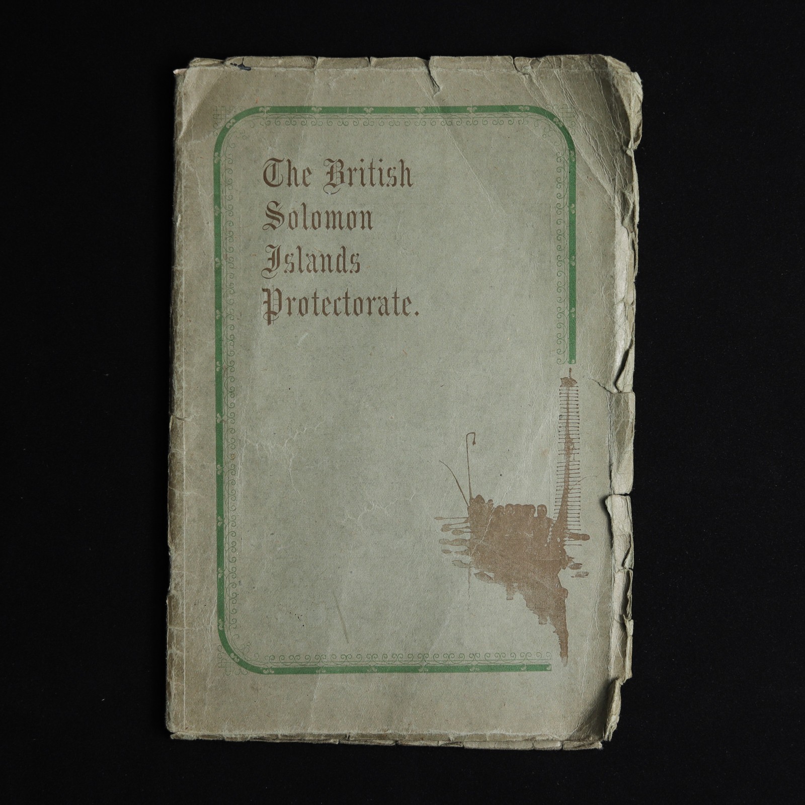 1923 British Solomon Islands Protectorate Handbook Colonial Map Pacific Oceania