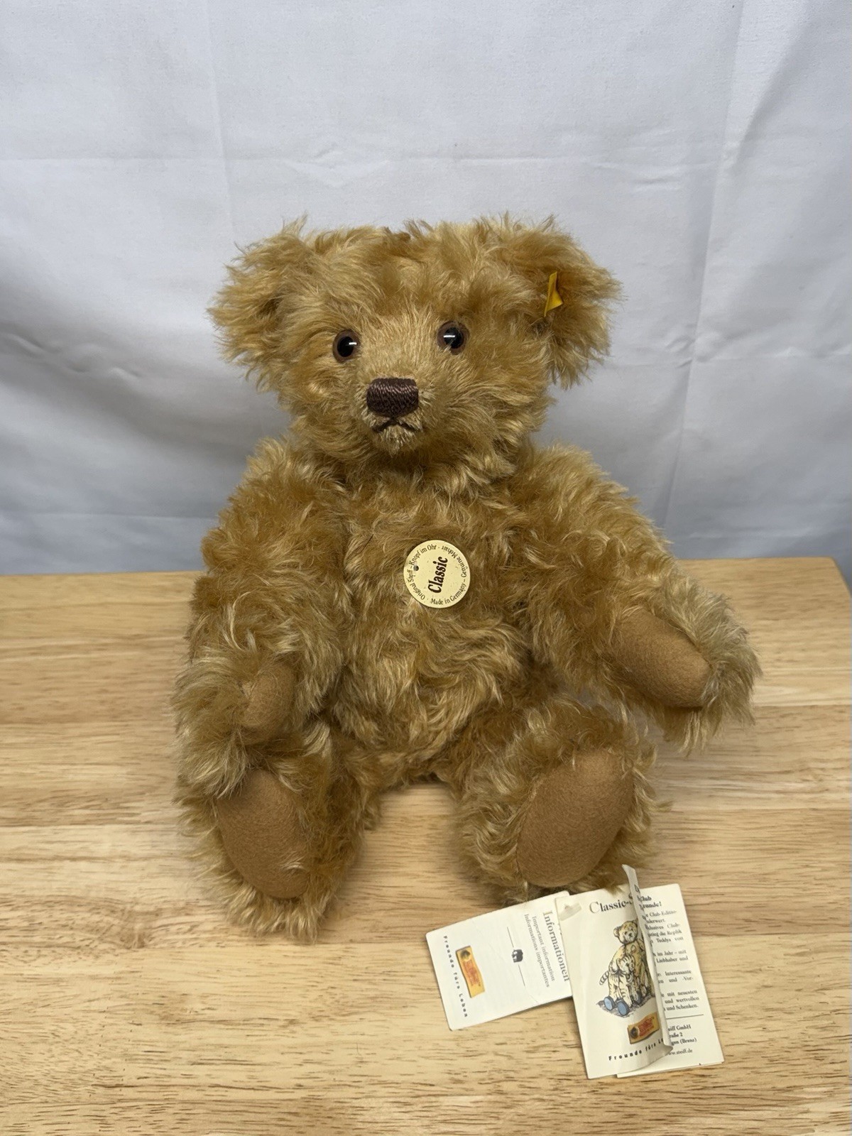 Steiff Genuine Classic Series Mohair Teddy Bear Small Plush w/ Tags Germany Steiff Genuine Classic Series Mohair Teddy Bear Small Plush w/ Tags Germany