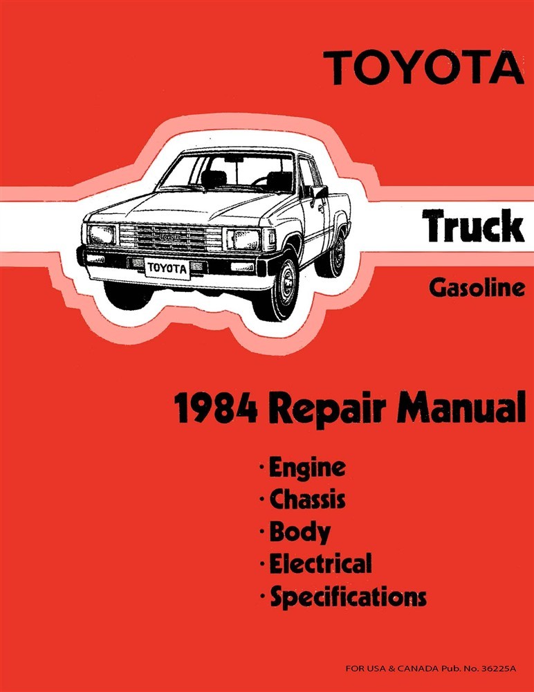 1984 Toyota Pickup Factory Shop Service Manual