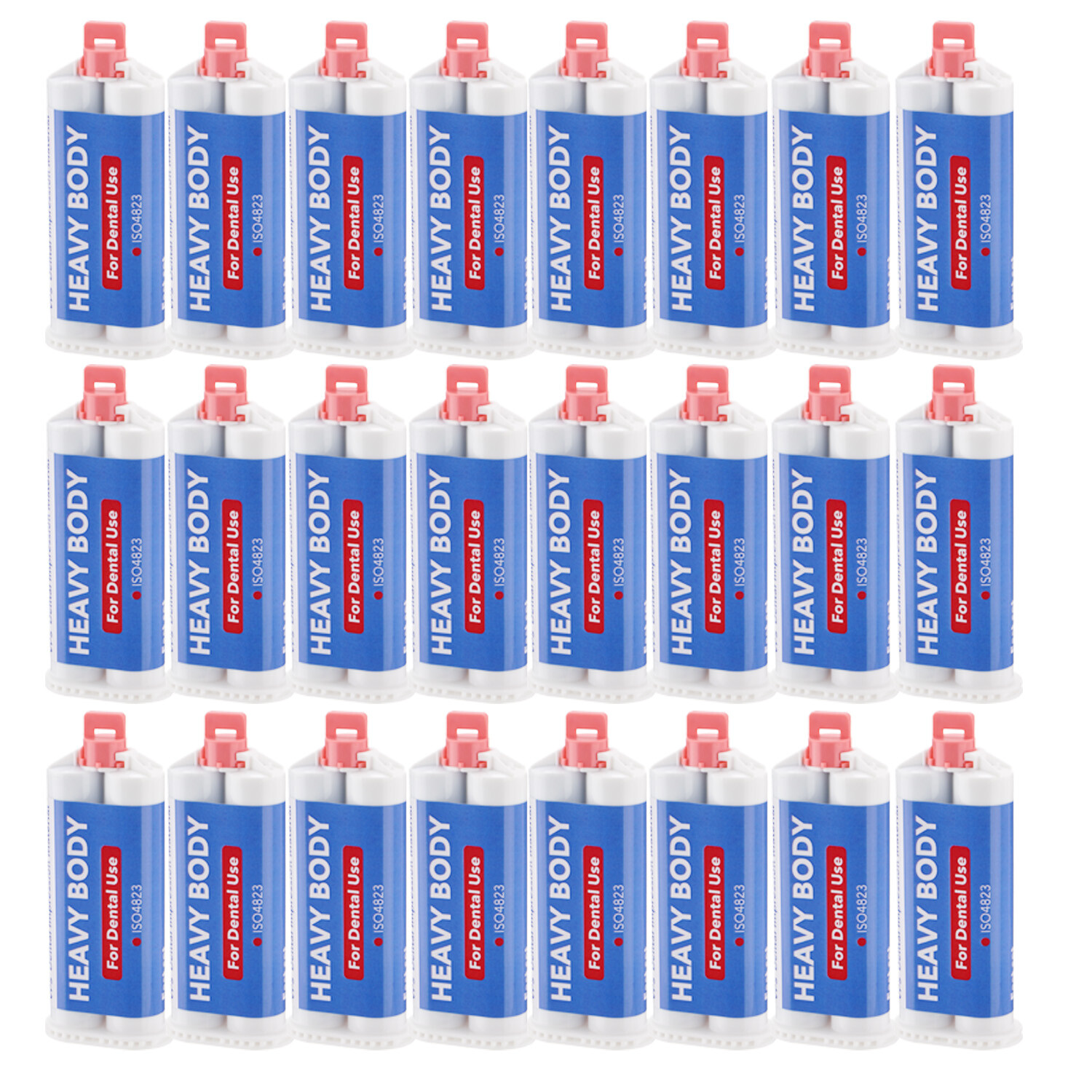 24Pc Heavy Body Fast Rapid Set Dental Impression Material 50mL Cartridge VPS PVS