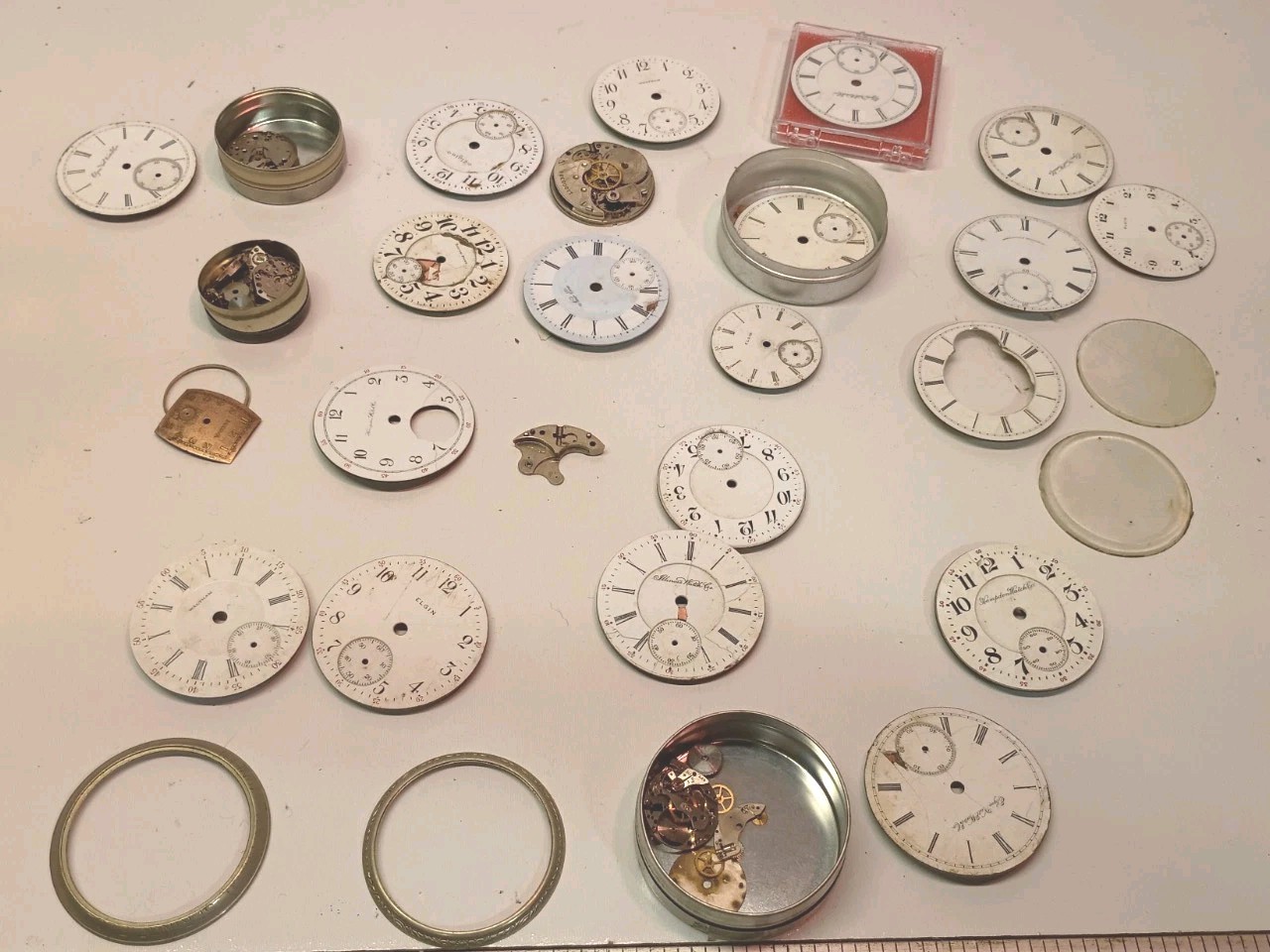 Vintage Antique Watch Parts Lot - Movements Pockets & Wrist - As Is Vintage Antique Watch Parts Lot - Movements Pockets & Wrist - As Is