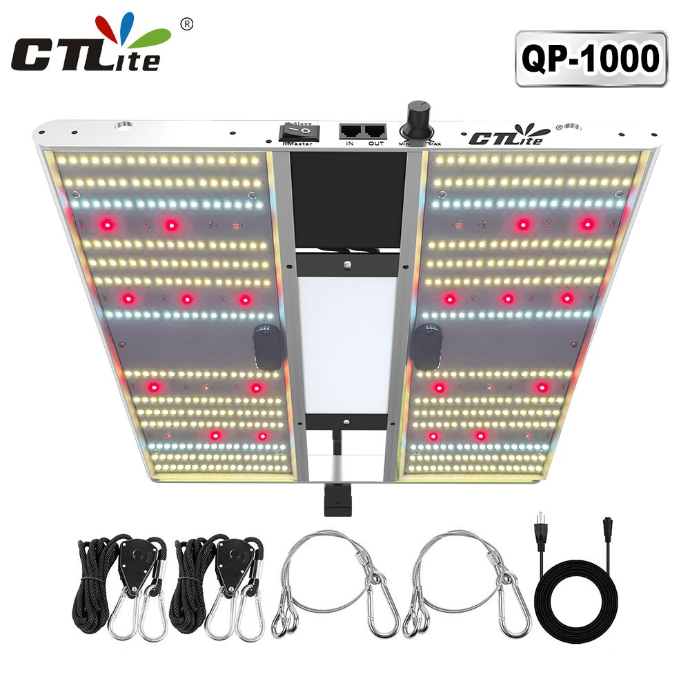 CTLITE QP1000 LED Grow Light 120W Full Spectrum Dimmable Indoor Plants Seeds Veg