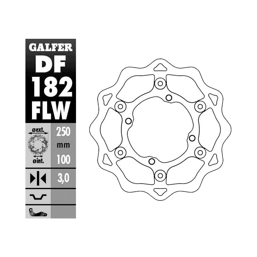 Galfer Standard Wave Brake Rotor - Front DF182FLW