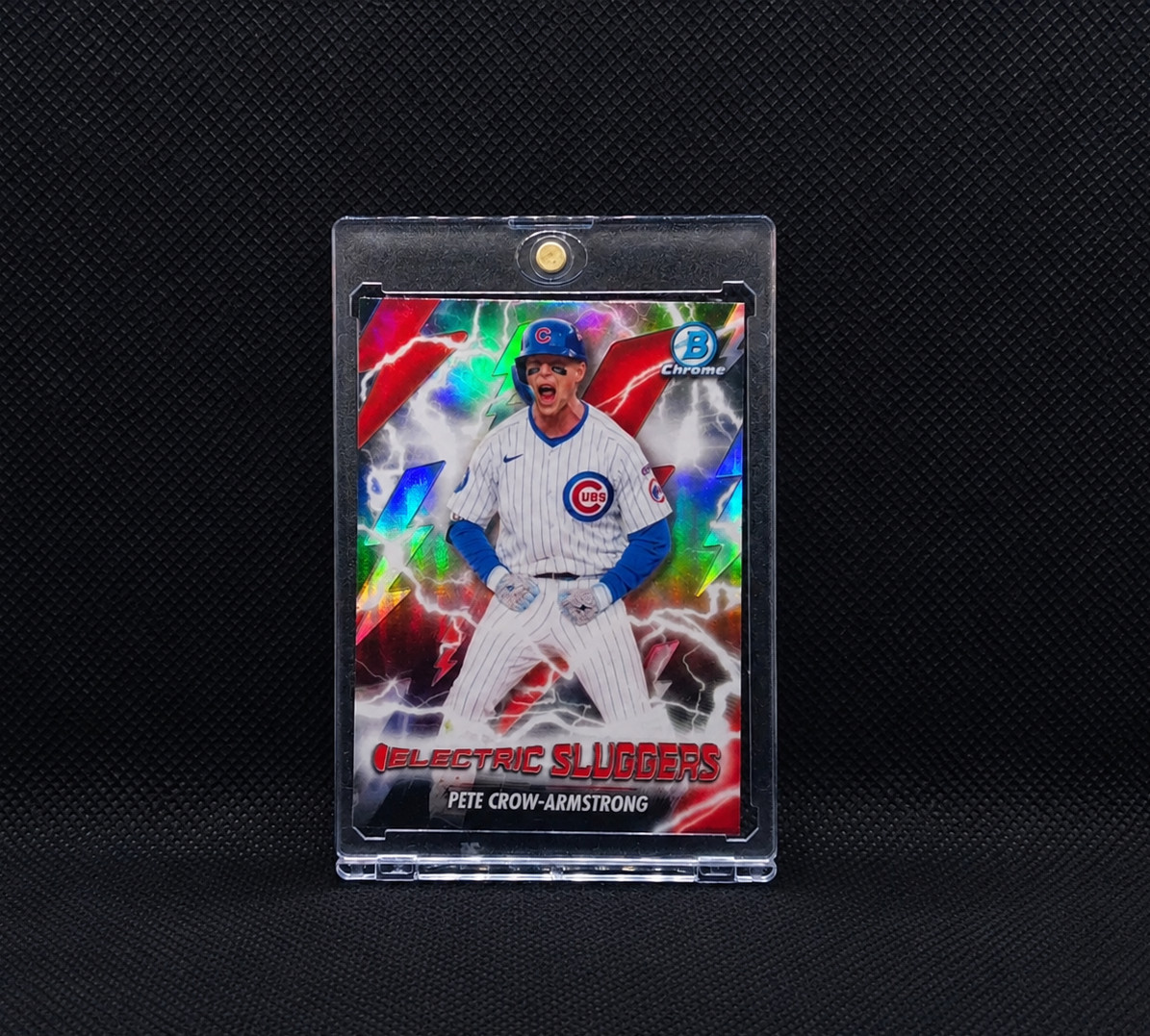 PETE CROW-ARMSTRONG ELECTRIC SLUGGERS REFRACTOR 2026 BOWMAN CHROME - Cubs MVP