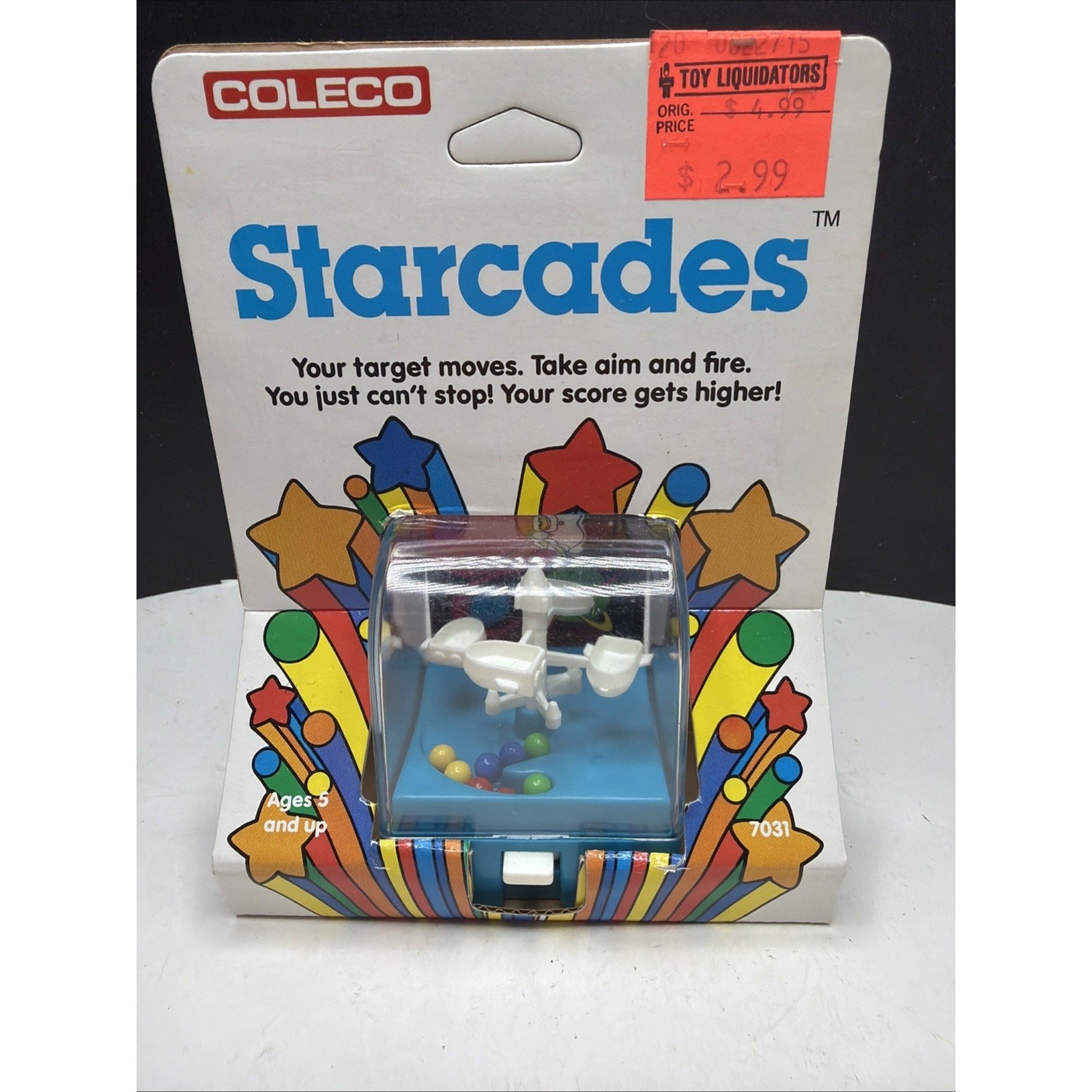 Coleco Starcades Wind Up Target Toy Game 1980s New In Package Rocket Tower Coleco Starcades Wind Up Target Toy Game 1980s New In Package Rocket Tower