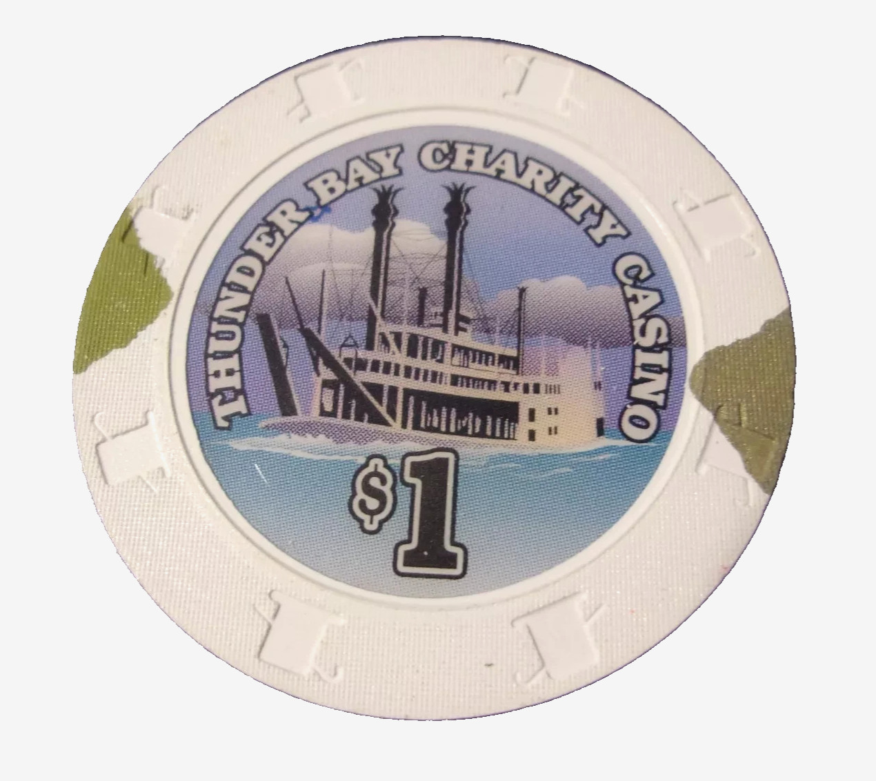 THUNDER BAY CHARITY CASINO $1 GAMING CHIP - ONTARIO, CANADA
