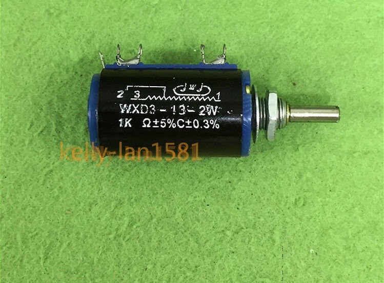 2pc New WXD3-13-2W 1K Multi-Turn Sliding Rheostat Wirewound Potentiometer *pt