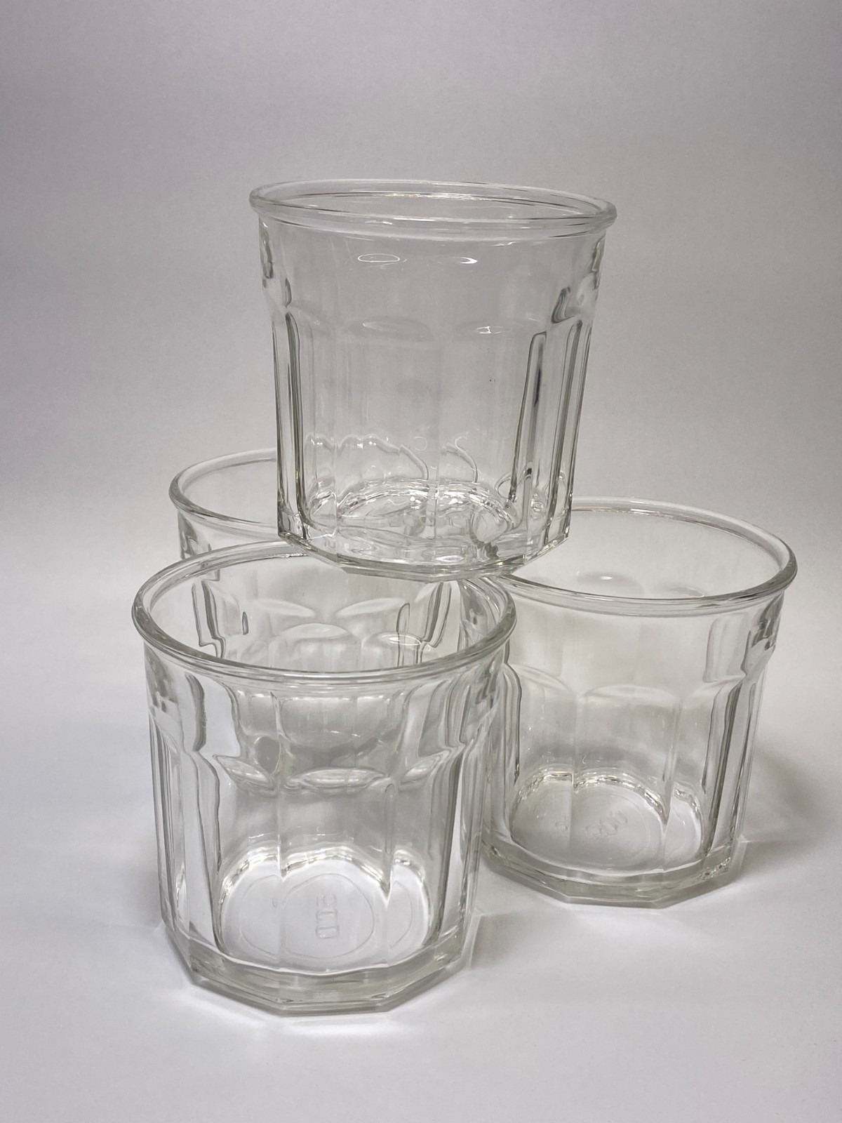 Luminarc Working Glass Collection Marked 500 Clear Glass 10 Panel Set Of 4
