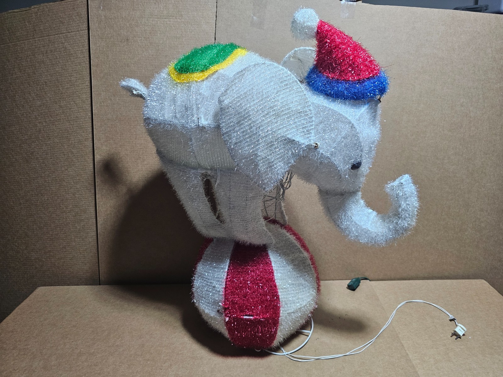 Wondershop By Target Lit Tinsel Elephant Outdoor Christmas Yard Decoration