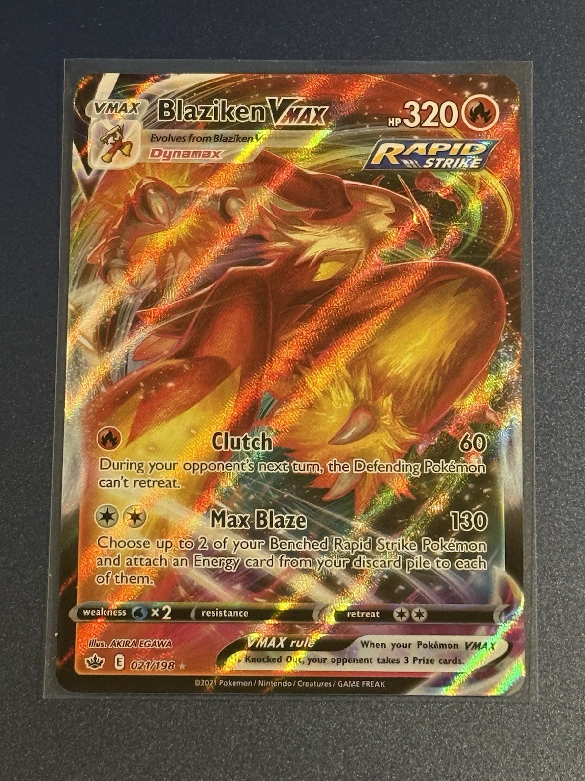 Blaziken VMAX 021/198 Pokemon Chilling Reign Blaziken VMAX 021/198 Pokemon Chilling Reign