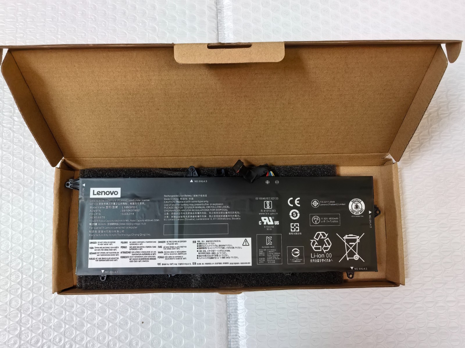 NEW Genuine L18L3PD1 L18M3PD1 L18C3PD2 Battery for Lenovo ThinkPad T490s T495s