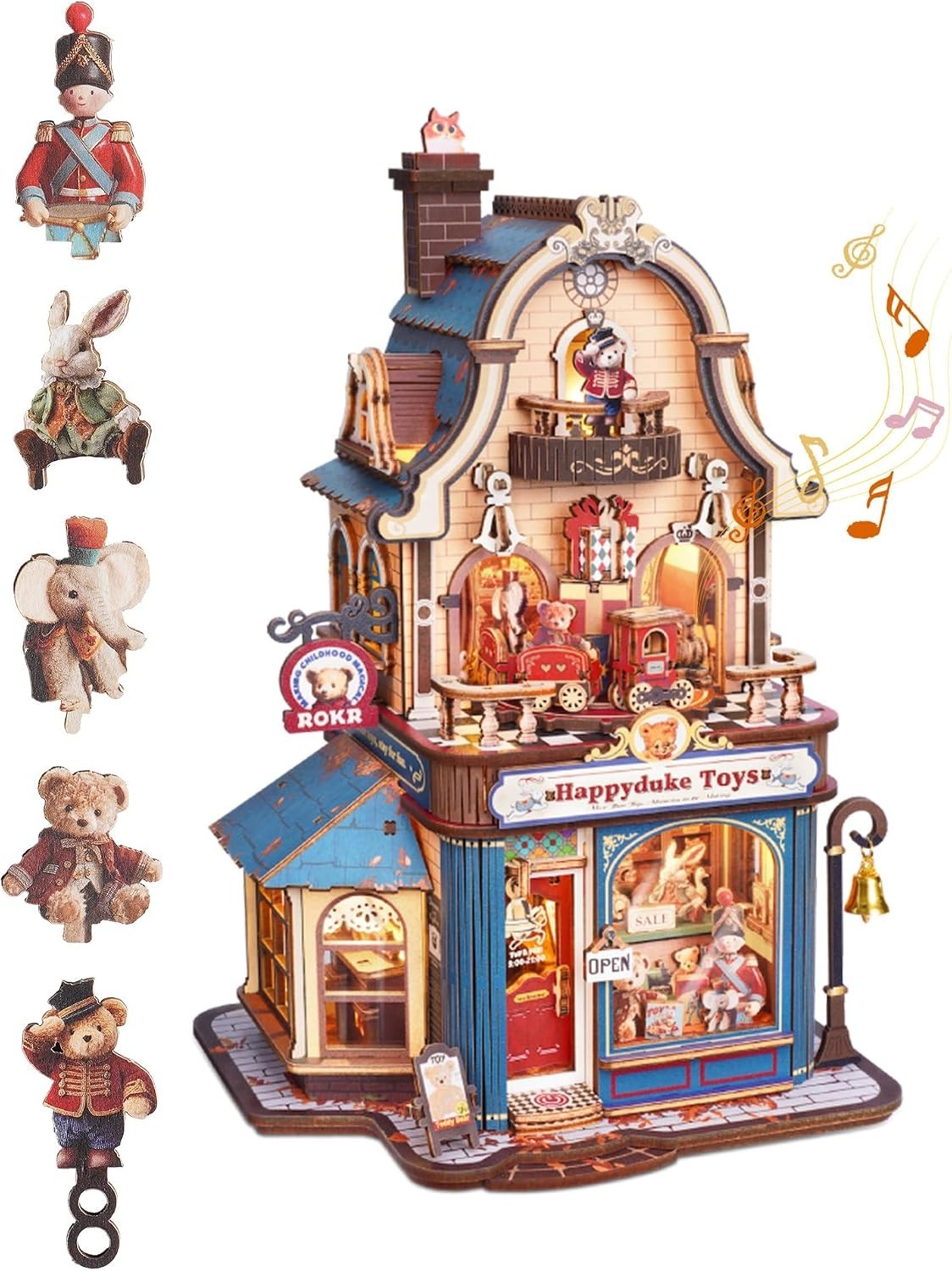ROKR 3D Wooden Puzzle Happyduke Toys DIY Mechanical Model Kits Gifts Adult