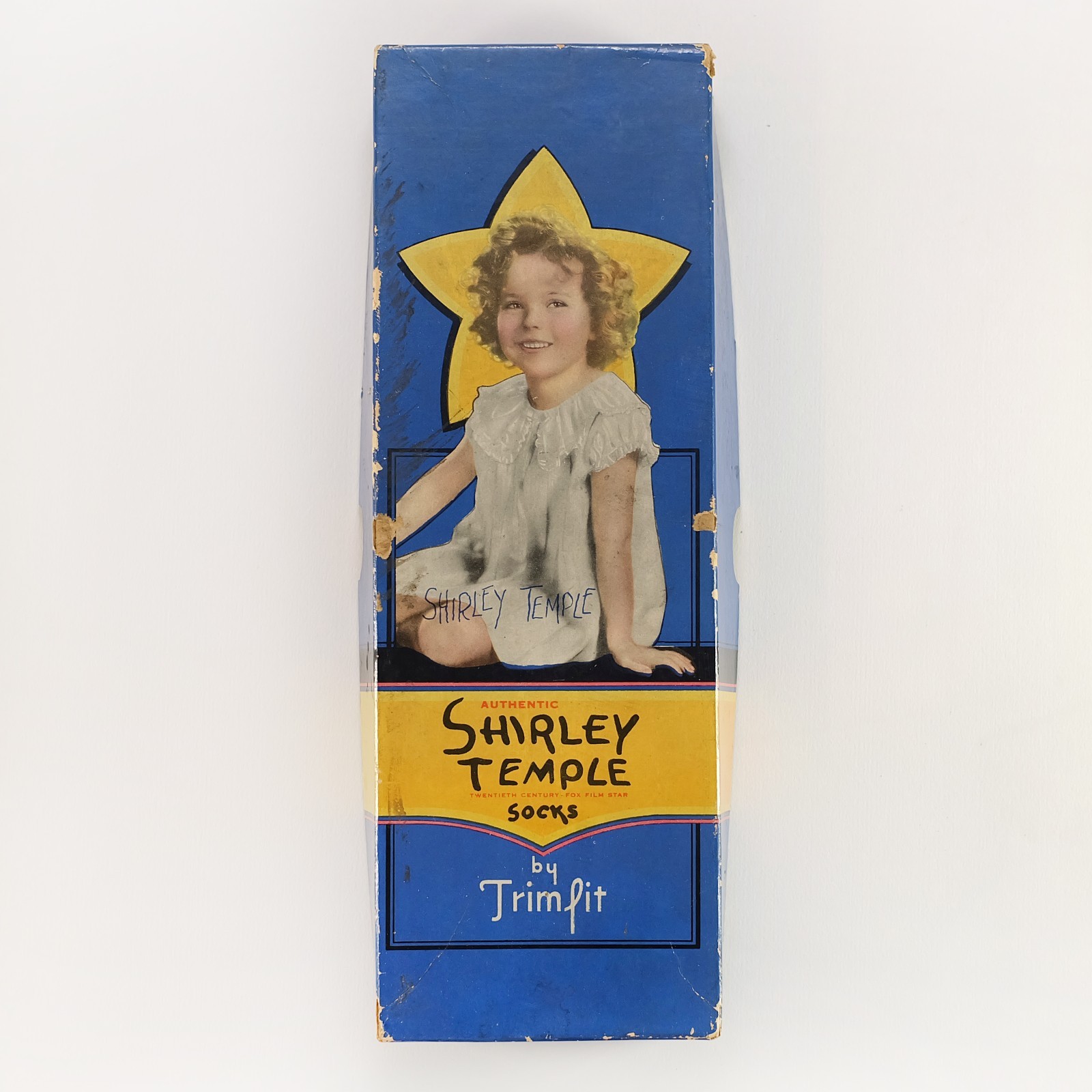 Vintage 1930s Trimfit Shirley Temple Socks Advertising Empty Box