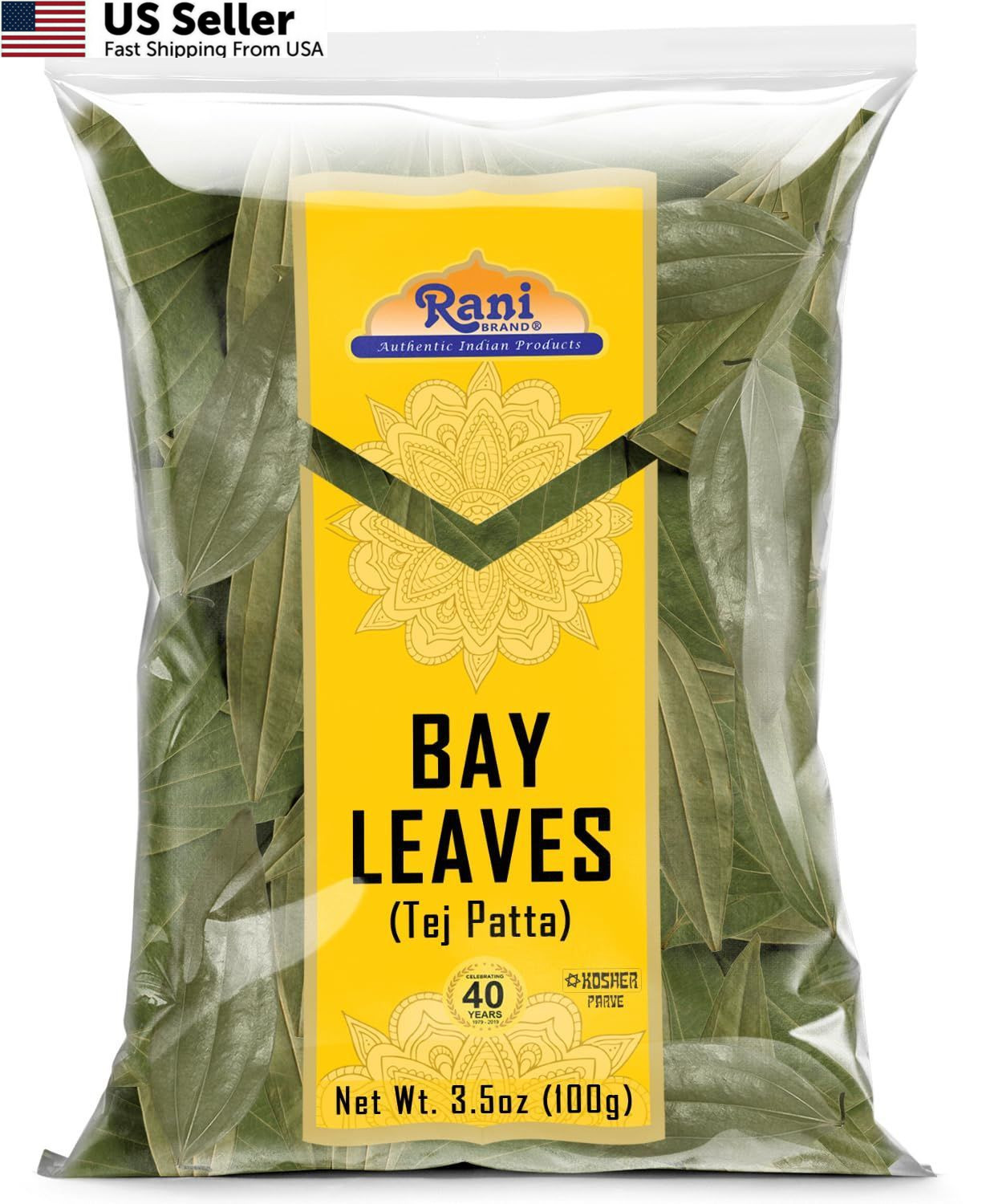 Rani Bay Leaf (Leaves) Whole Spice Hand Selected Extra 3.5 Ounce (Pack of 1)