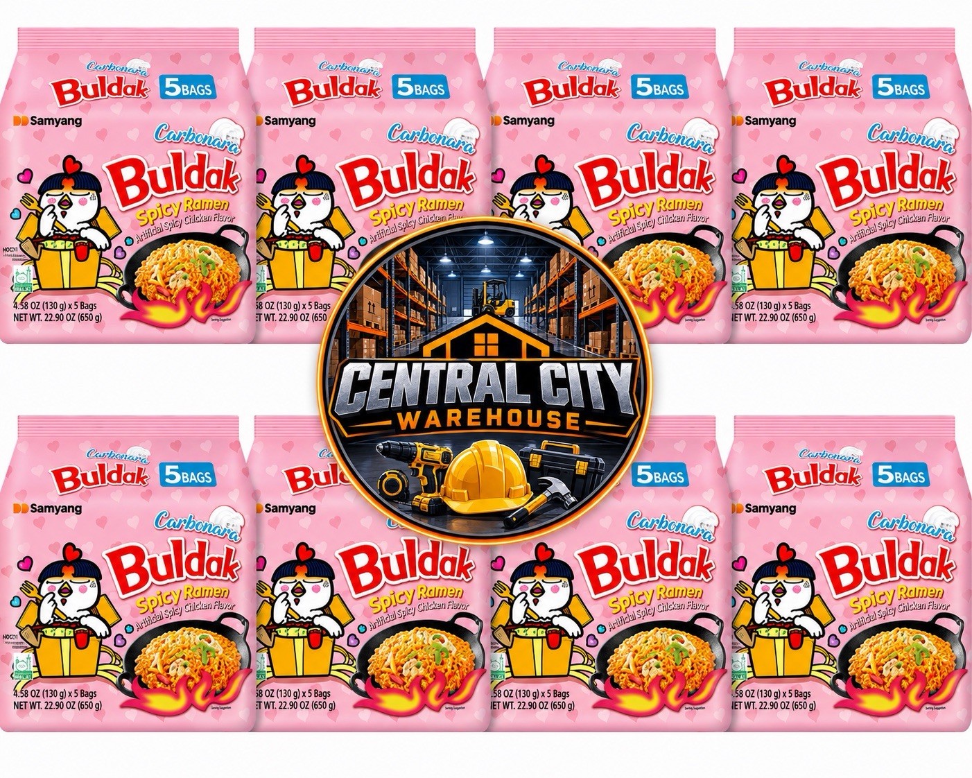 Samyang Buldak Ramen Carbonara Spicy Chicken 5x8 Bundles 40 BAGS Samyang Buldak Ramen Carbonara Spicy Chicken 5x8 Bundles 40 BAGS