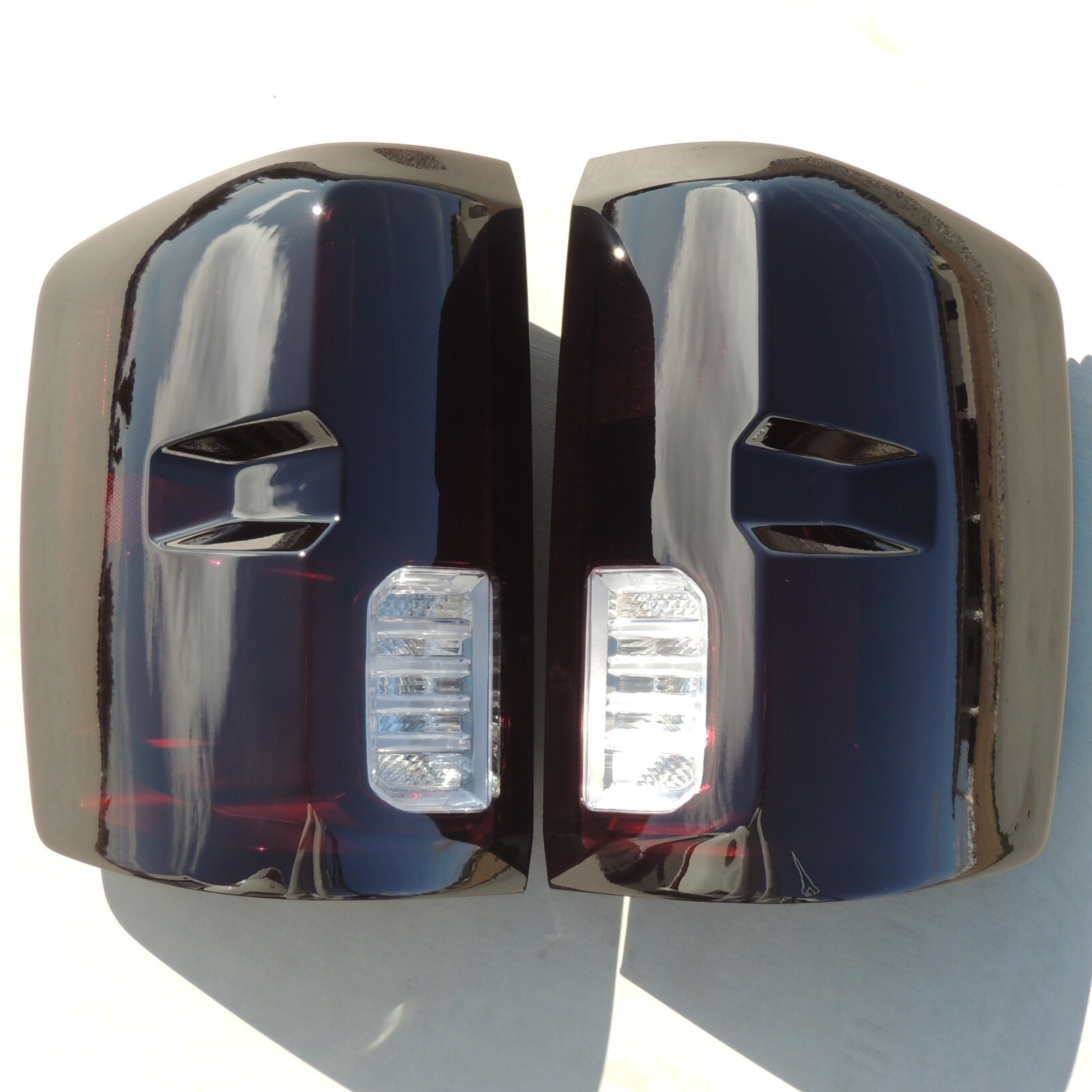 14-18 Chevy Silverado Smoked Tail Lights LTZ Tinted HIGH COUNTRY LED