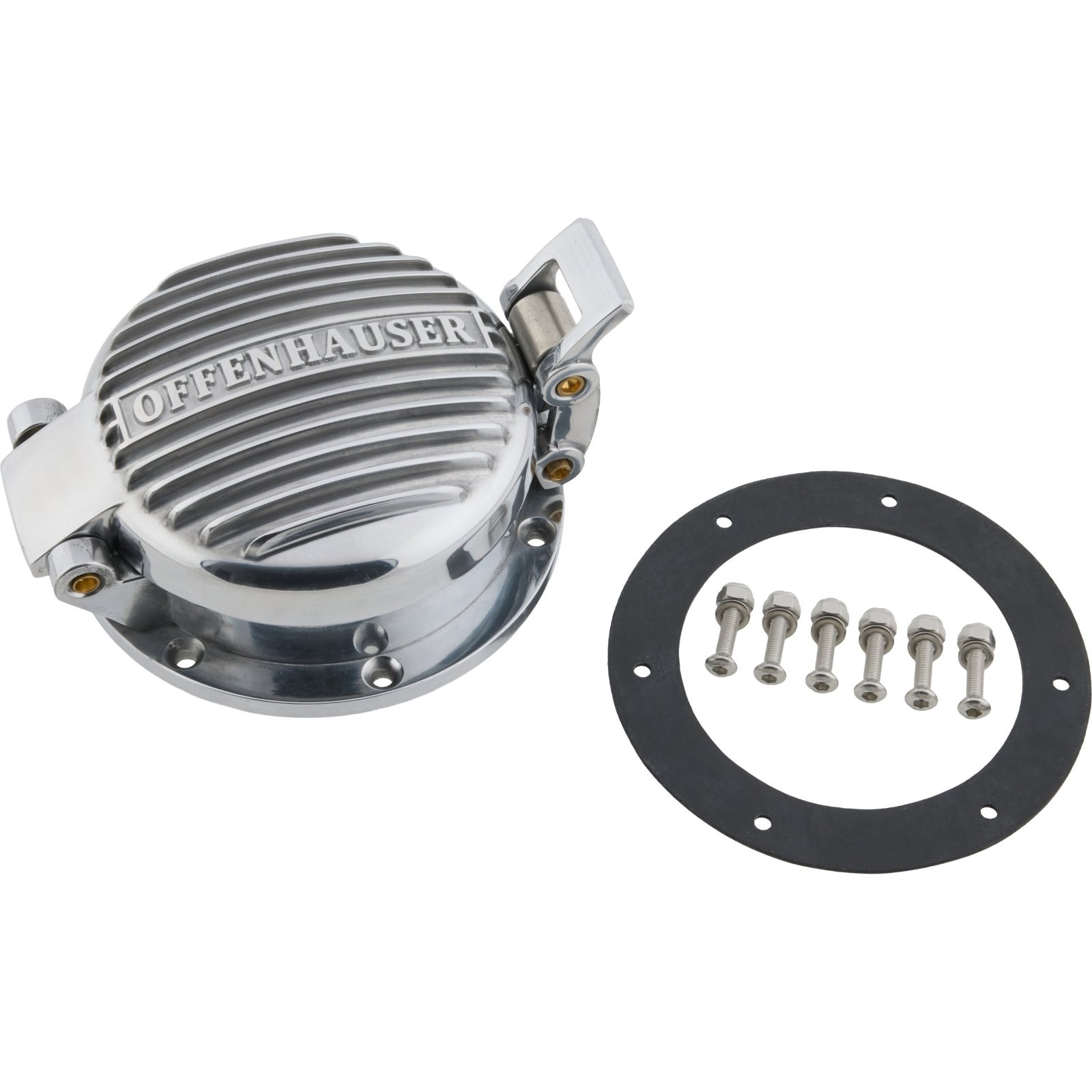 Offenhauser Finned Aluminum Flip-Top Vented Gas Cap