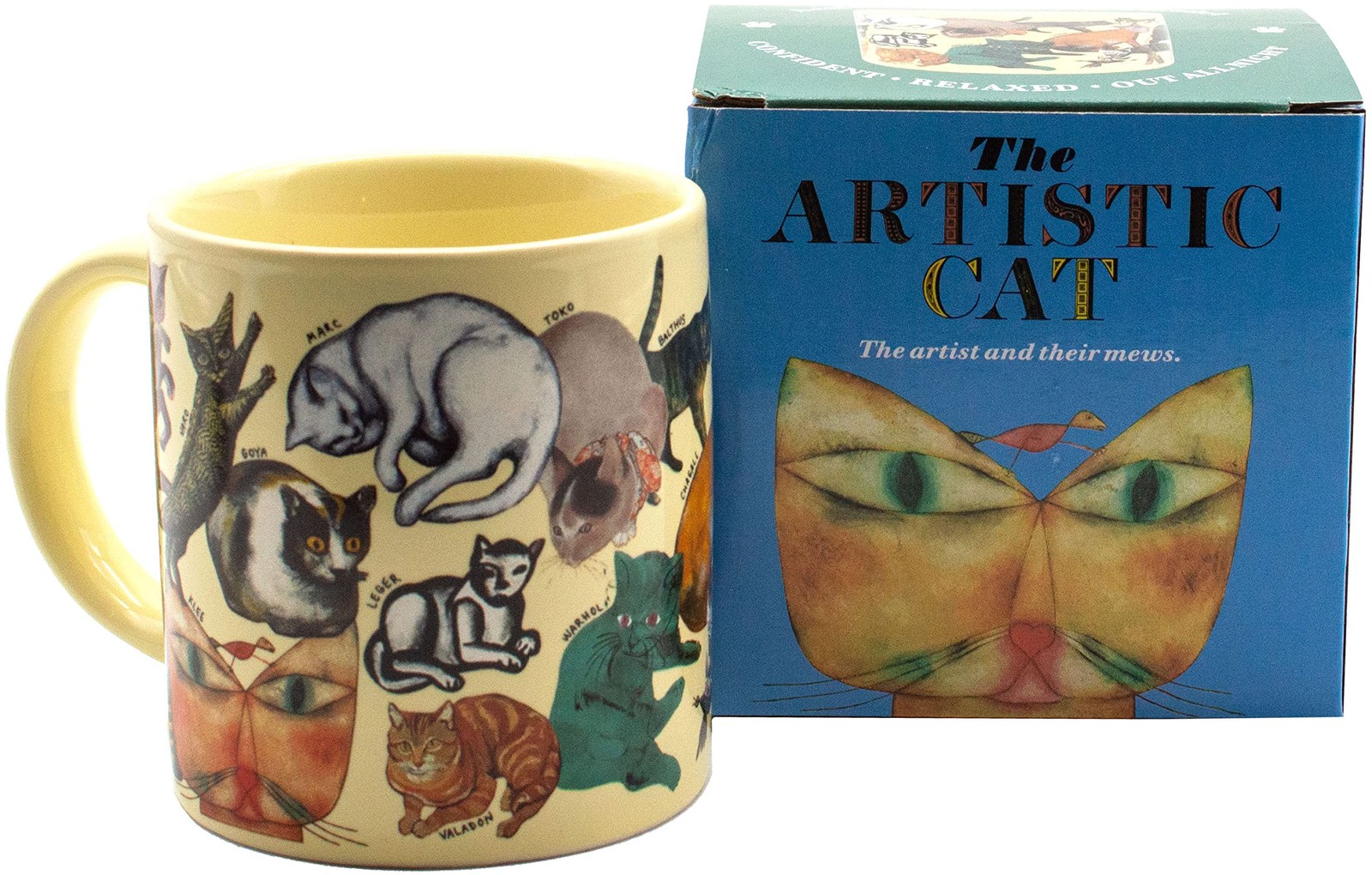 Philosophers Guild Artistic Cat Mug Featuring Cats And Kittens From Famous Paint