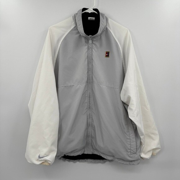 Vtg 90s Nike Challenge Court Jacket Bomber Track Windbreaker Andre Agassi large