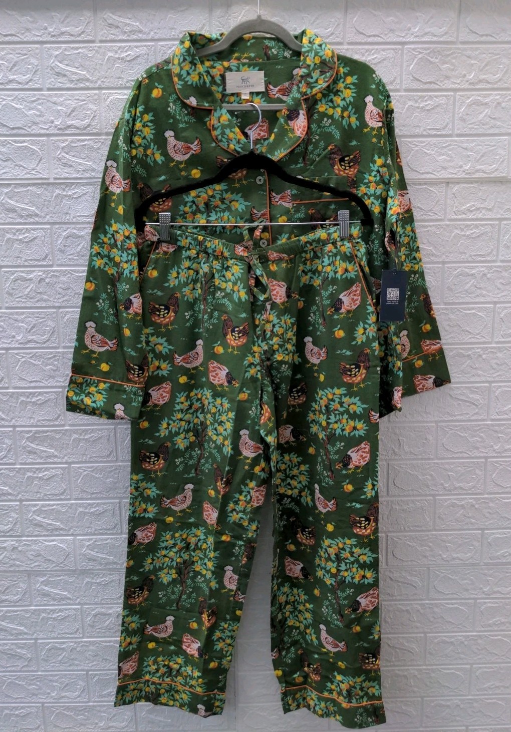 New PrintFresh Flannel Long Pajama Set Linen House Size M New PrintFresh Flannel Long Pajama Set Linen House Size M