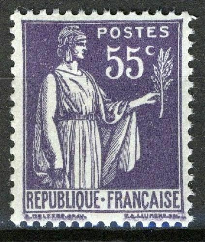 France 1937, 55c Symbol of peace MNH, Mi 366