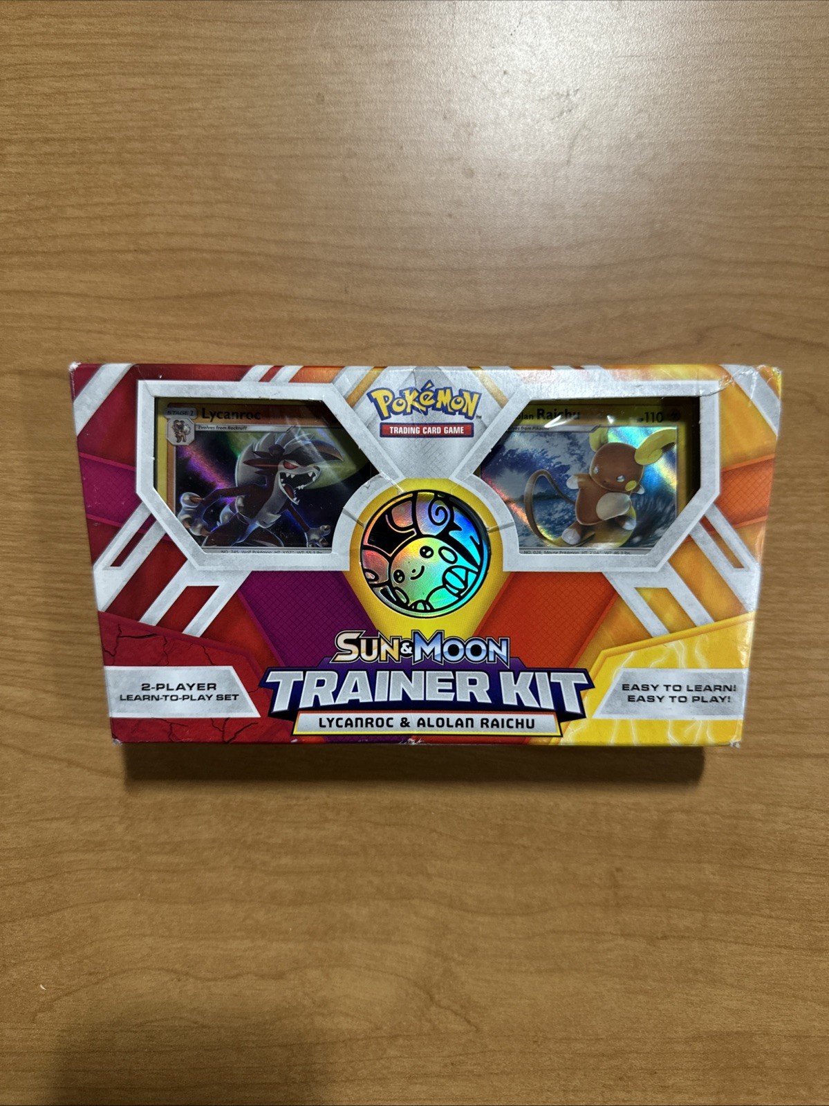 Factory Sealed Pokemon TCG Sun and Moon Trainer Kit Lycanroc & Alolan Raichu