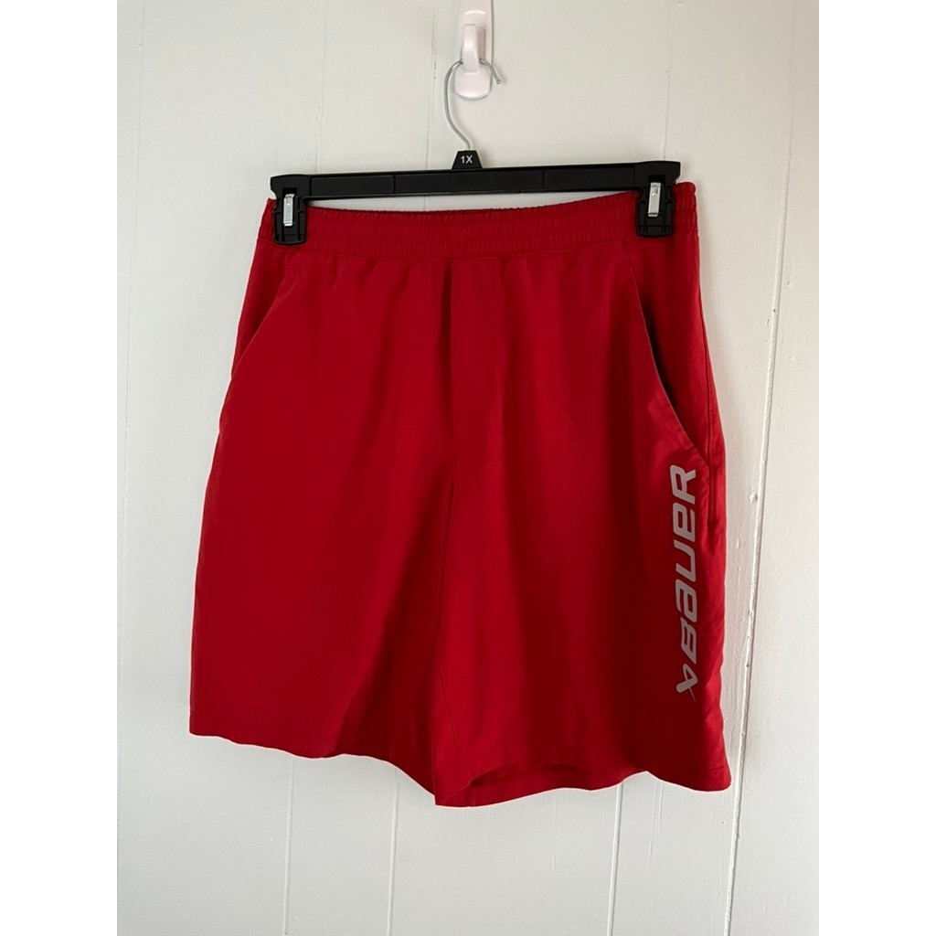 Lululemon x Bauer Mens Red Athletic Training Shorts Size Medium LM7AIQS